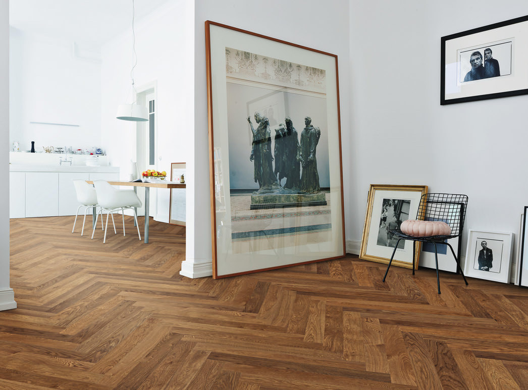 HARO PARQUET 4000 Plank 1-Strip Prestige Amber Oak Markant brushed naturaLin plus Tongue and Groove