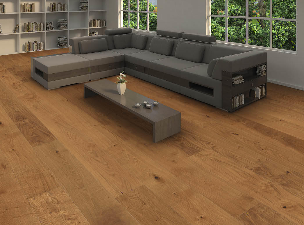 HARO PARQUET 4000 Plank 1-Strip Plaza 240 4V Oak Sauvage brushed naturaDur Top Connect