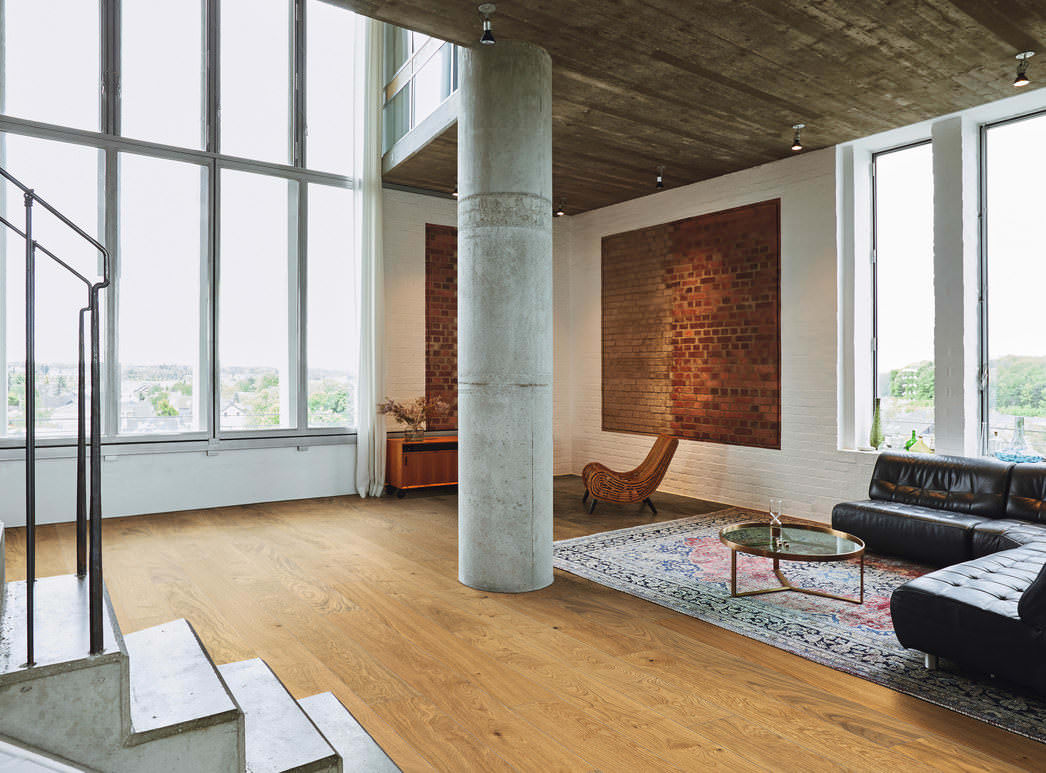 HARO PARQUET 4000 Plank 1-Strip Maxim 4V Oak Markant brushed naturaLin plus Tongue and Groove