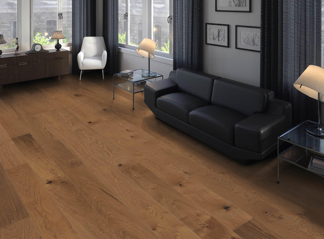 Product image 2 Plank 1-Strip Maxim 4V Amber Oak Sauvage brushed