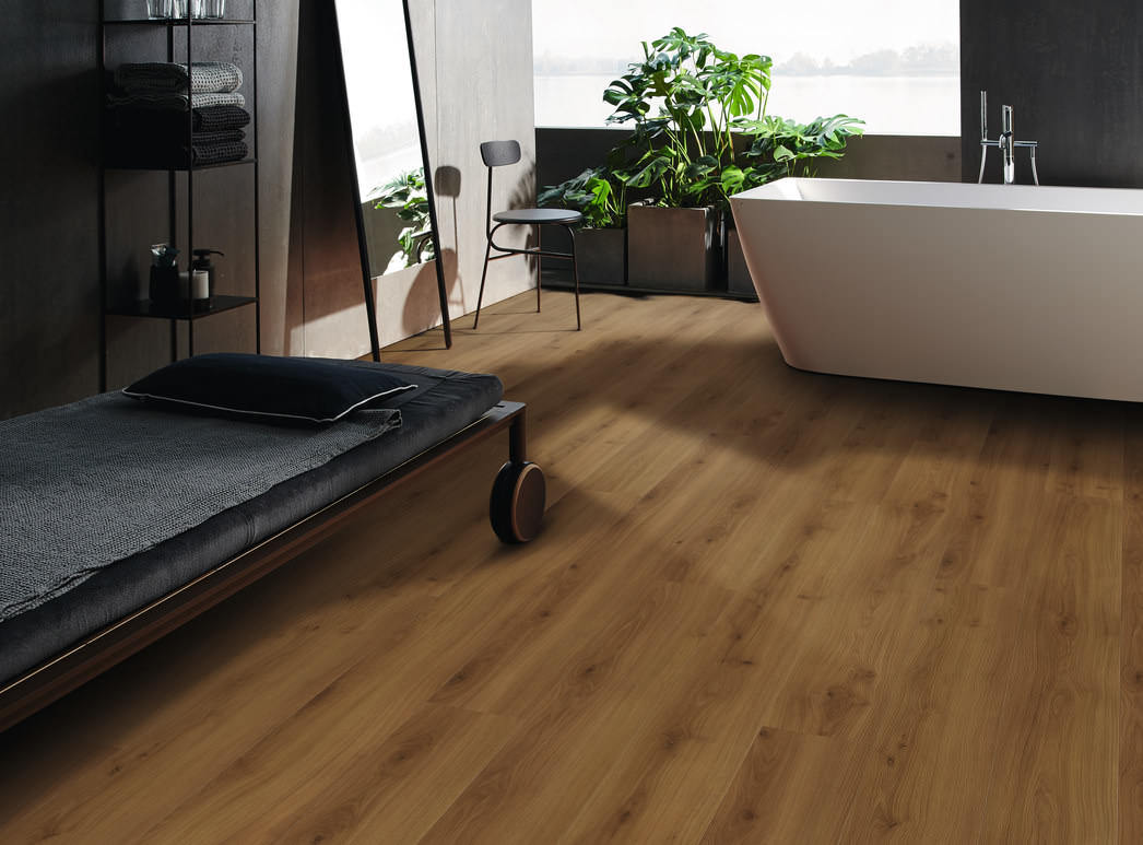 HARO Laminate Floor TRITTY 100 Gran Via 4V Oak Emilia Amber* authentic soft Top Connect