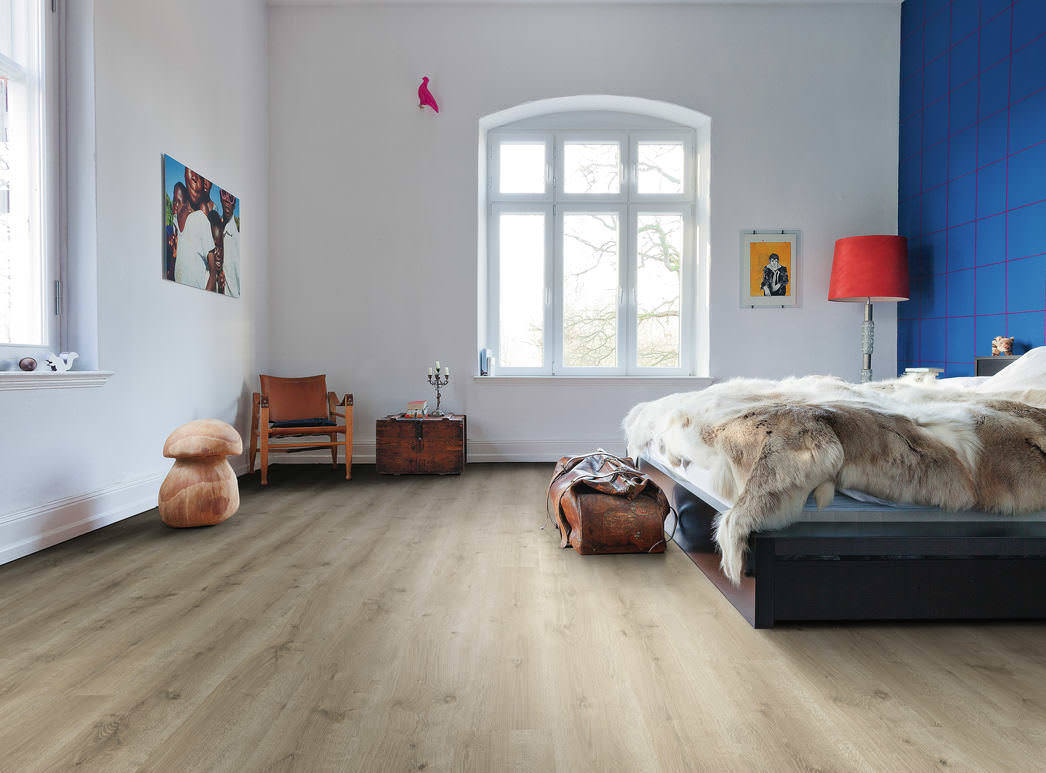 HARO Laminate Floor 7 mm Plank 1-Strip Oak Charmy* textured Top Connect