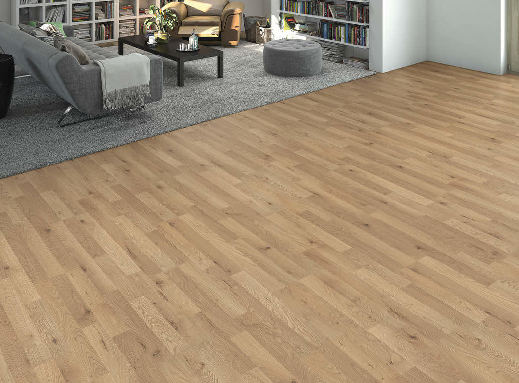 HARO Laminate Floor Special Edition NKL31 3-Strip Holm Oak* textured matt Top Connect