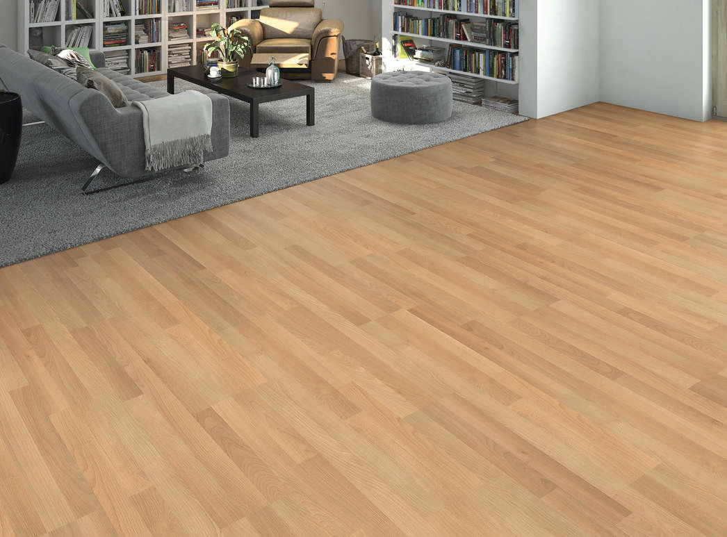 HARO Laminate Floor Special Edition NKL31 3-Strip Beech* textured matt Silent Pro Top Connect
