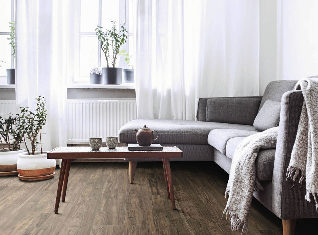 HARO Laminate Floor TRITTY 90 Plank 1-Strip 4V Walnut Cesano* soft matt Silent Pro Top Connect