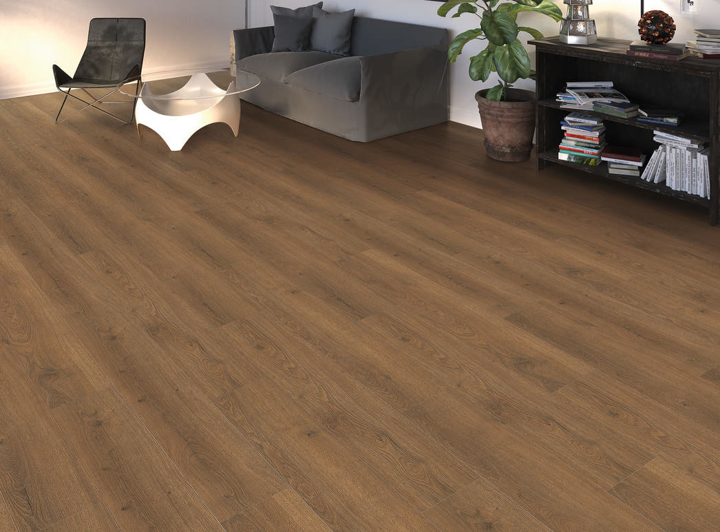 HARO Laminate Floor TRITTY 100 Plank 1-Strip 4V Oak Flavia Smoked* authentic Silent Pro Top Connect
