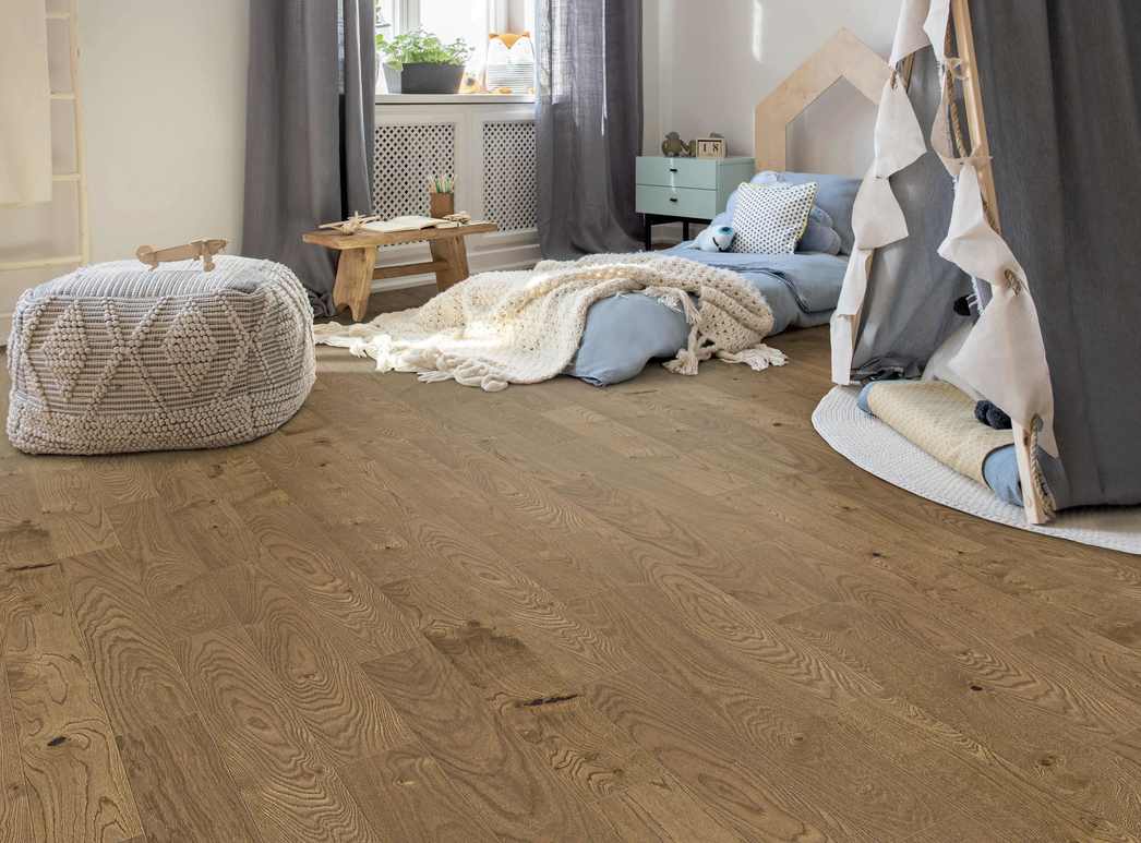 HARO PARQUET 3000 ECO Plank 1-Strip 4V Oak Vintage Brown Universal brushed naturaLin plus Top Connect
