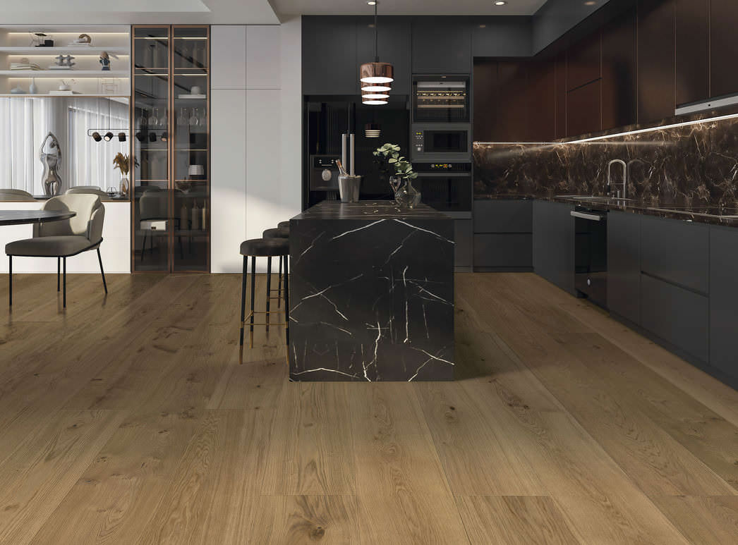 parkettmanufaktur by HARO 6000 Plank 1-Strip XL 4V Oak Expressiv brushed oleovera Tongue and Groove