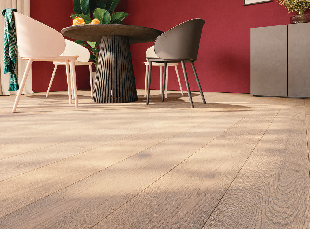 HARO Parquet 4000 Plank 1-Strip 180 4V Oak Tobacco Grey natural retro brushed natural oil Finish Top Connect