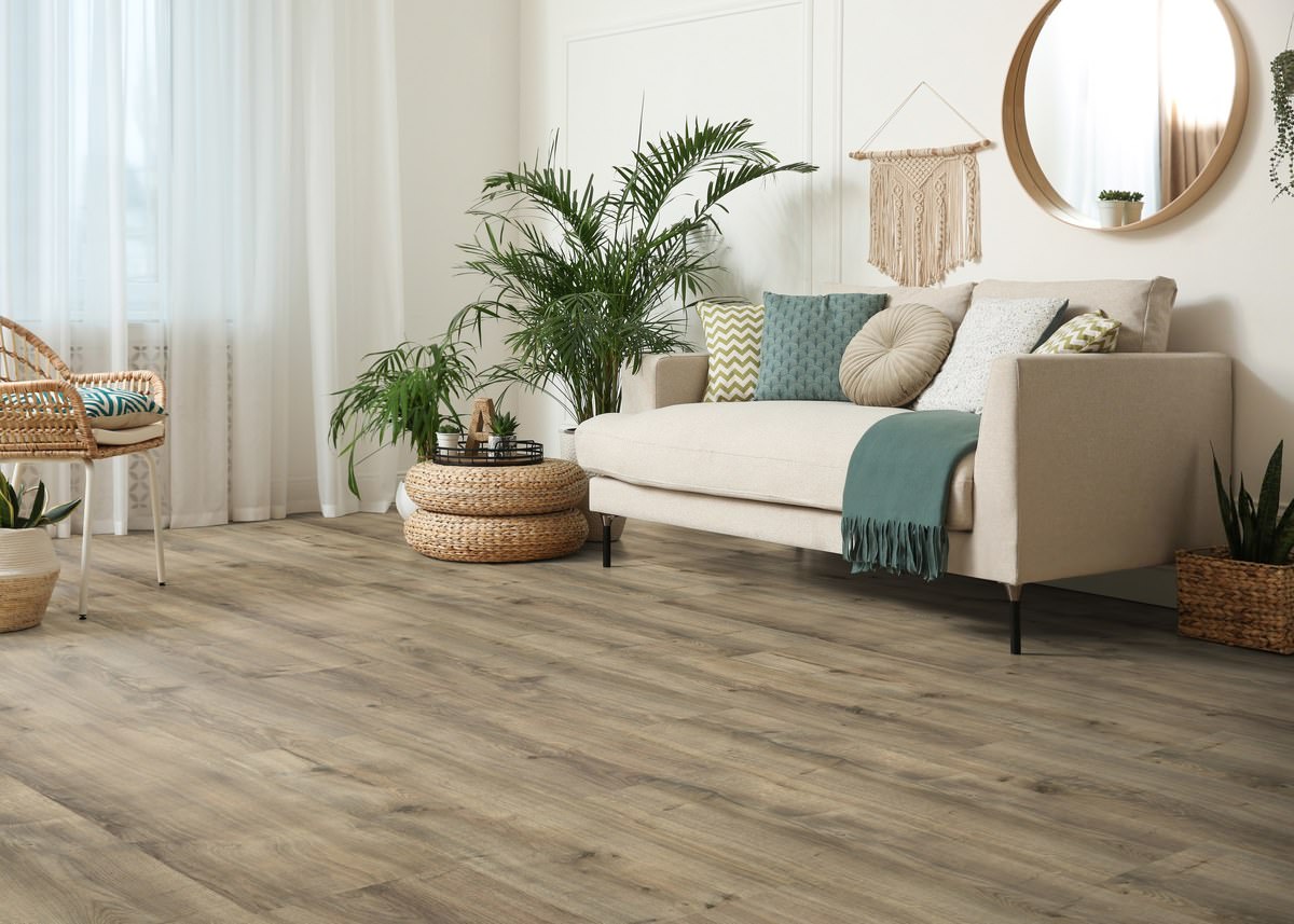 Product image 1 Plank 1-Strip 4VM Peak Oak Greige* textured