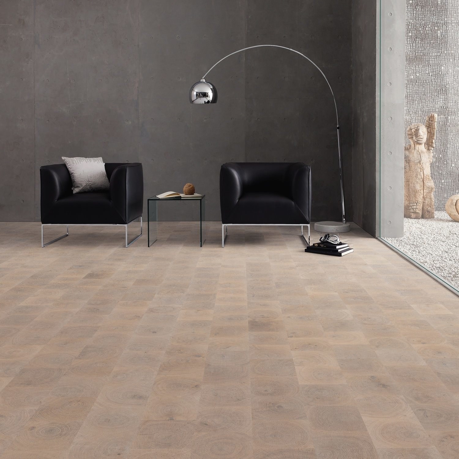 parkettmanufaktur by HARO 4000 Carré Oak Blue Grey Selectiv oleovera Tongue and Groove