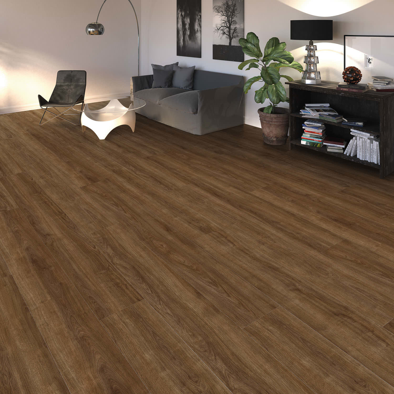 HARO Laminate Floor TRITTY 100 Gran Via 4V Oak Eleganza Smoked* authentic Silent CT Top Connect