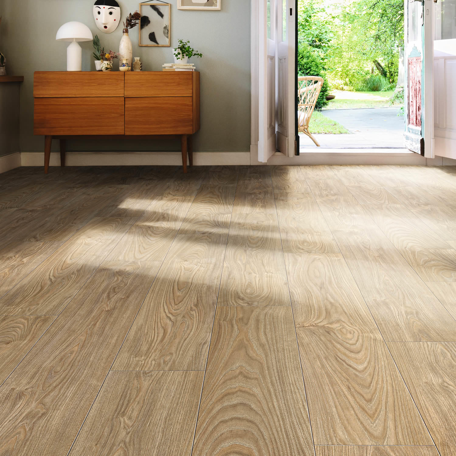 544717 - HARO Laminate Floor TRITTY 100 Plank 1-Strip 4V Silver Maple