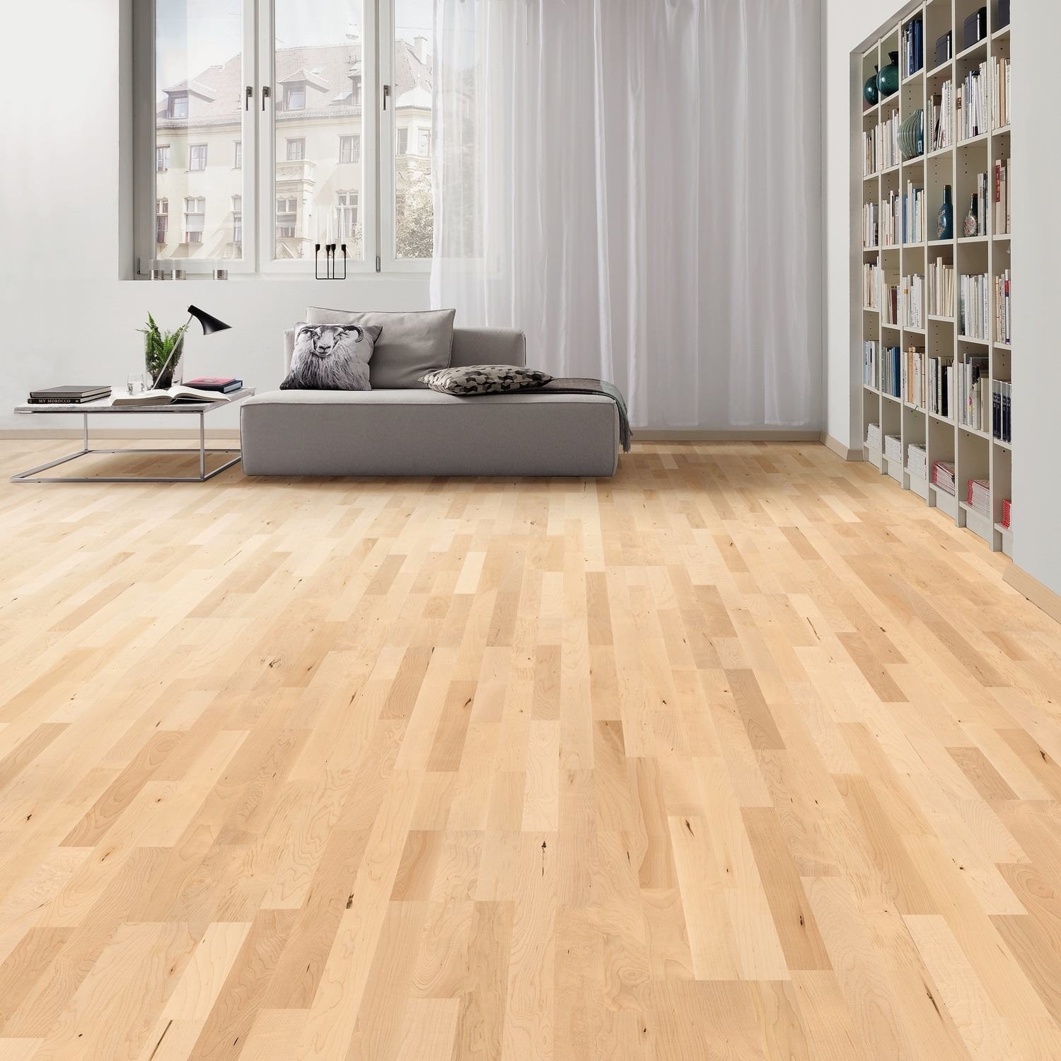 548132 HARO PARQUET 4000 Longstrip Canadian Maple Favorit naturaDur Top Connect EN