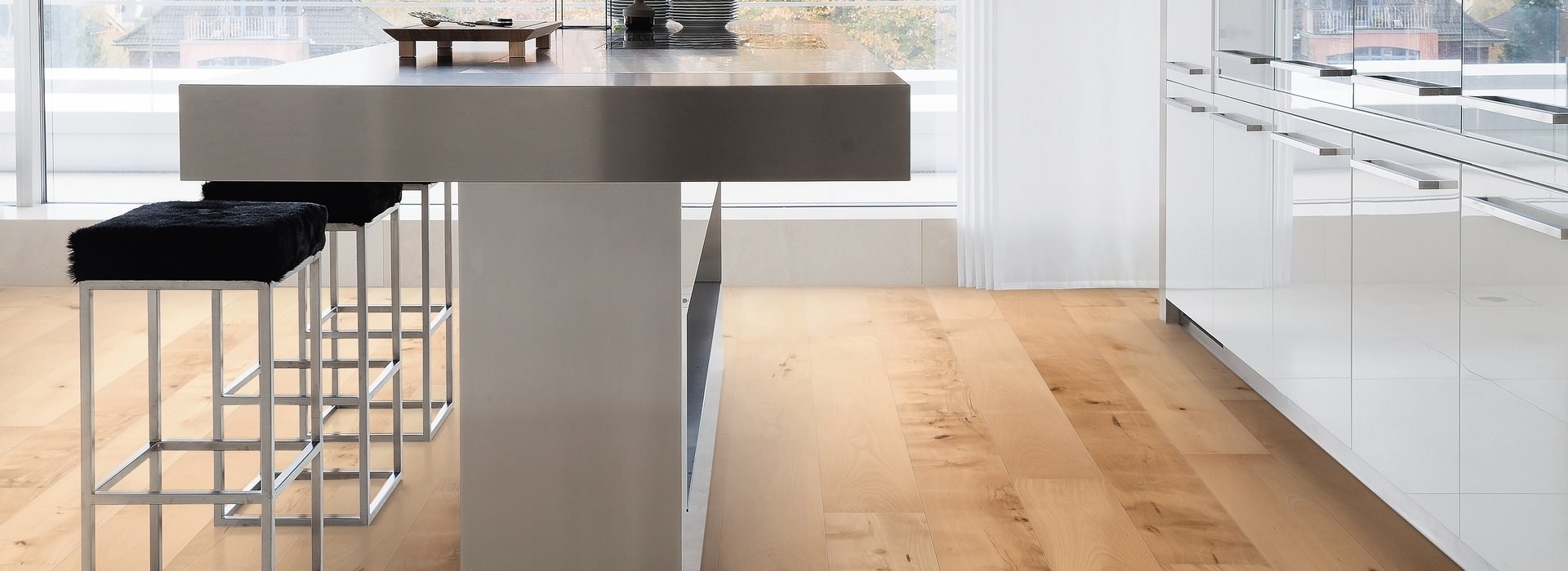 HARO PARQUET 4000 Plank 1-Strip 180 4V Beech steamed Universal brushed naturaLin plus Top Connect