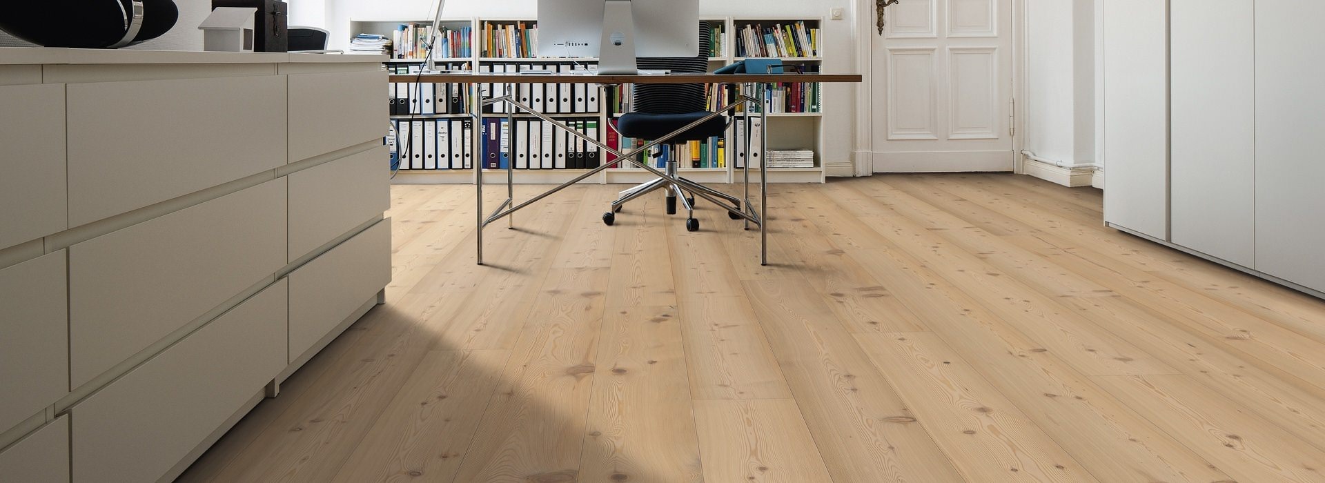 HARO PARQUET 4000 Plank 1-Strip 180 4V Larch Puro White Universal brushed naturaLin plus Top Connect