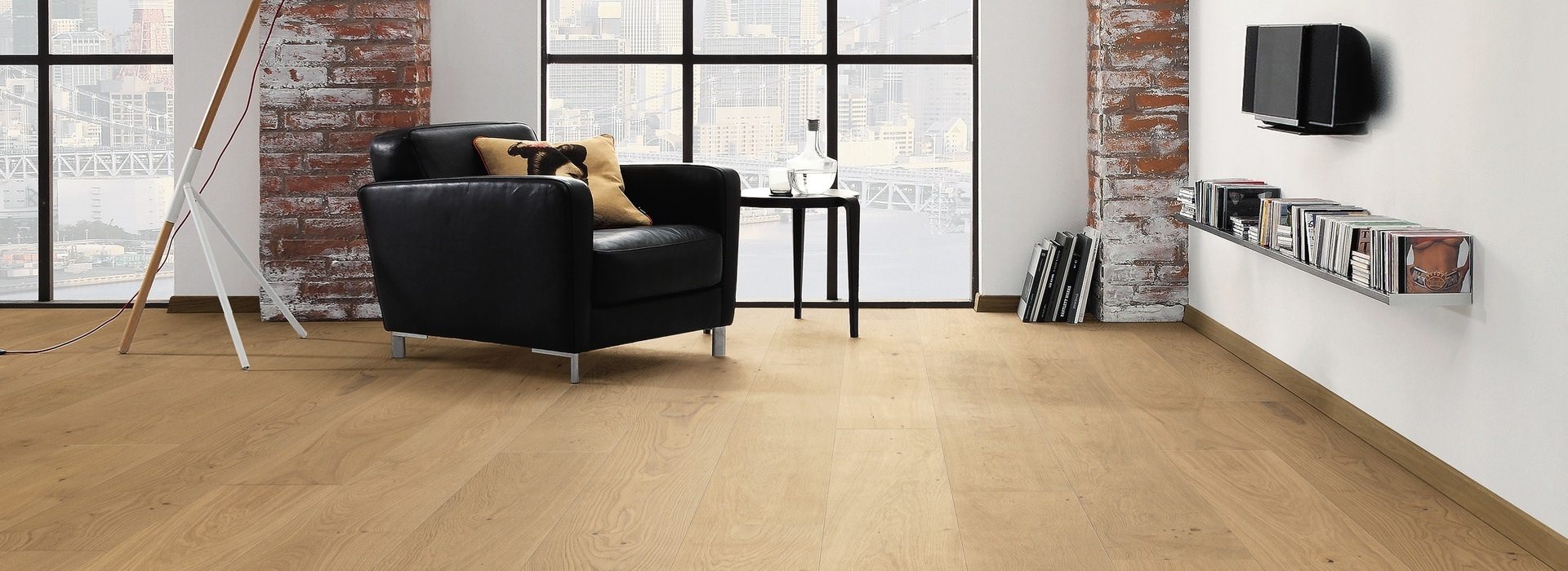 HARO PARQUET 4000 Plank 1-Strip Plaza 240 4V Oak Invisible Markant brushed naturaLin plus Top Connect