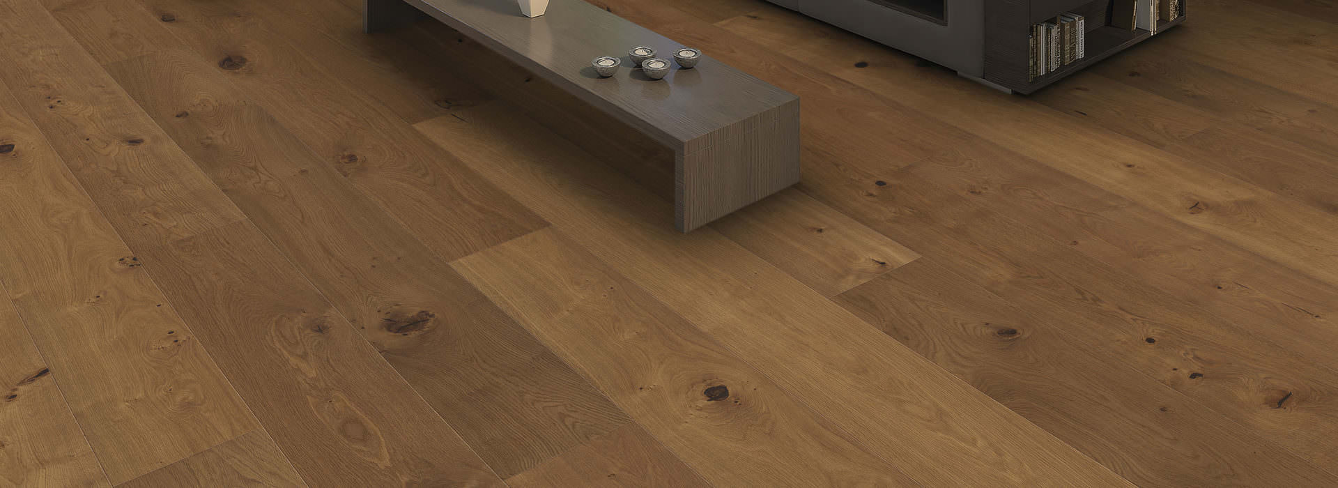 HARO PARQUET 4000 Plank 1-Strip Plaza 240 4V Fumed Oak Invisible Universal brushed naturaLin plus Top Connect