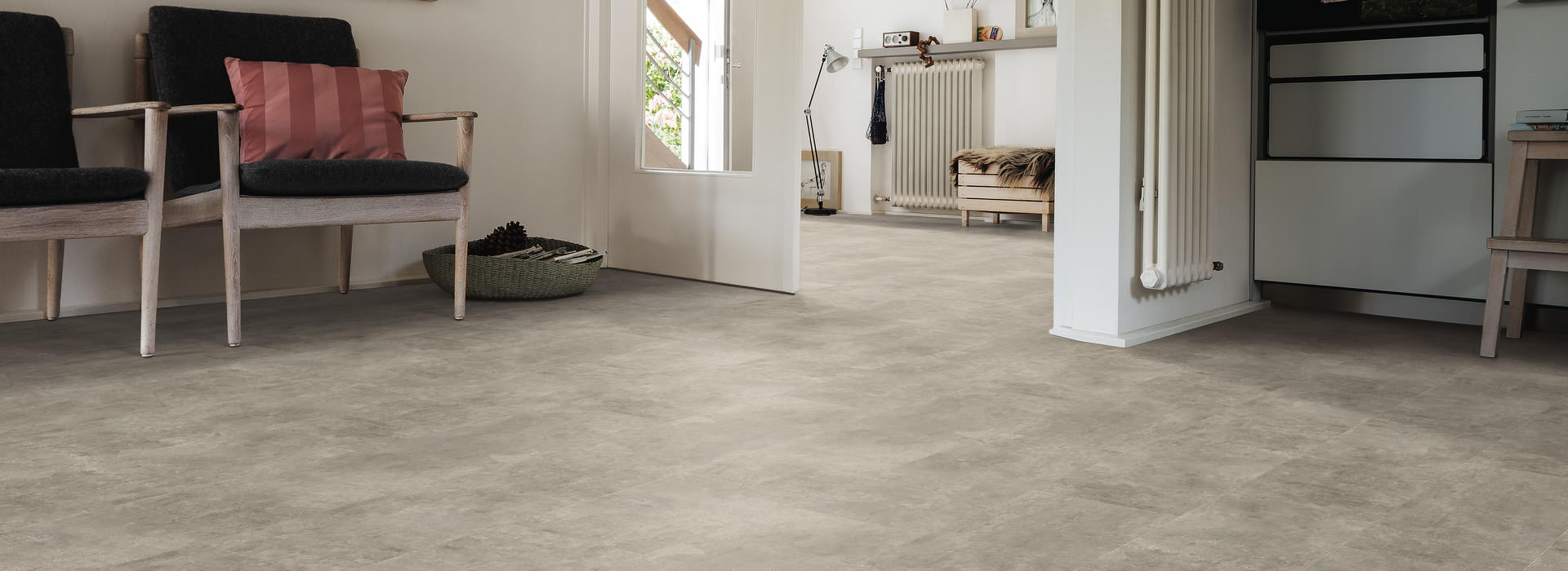 DISANO by HARO ClassicAqua Piazza 4V Béton Brut Greige* stone texture Top Connect