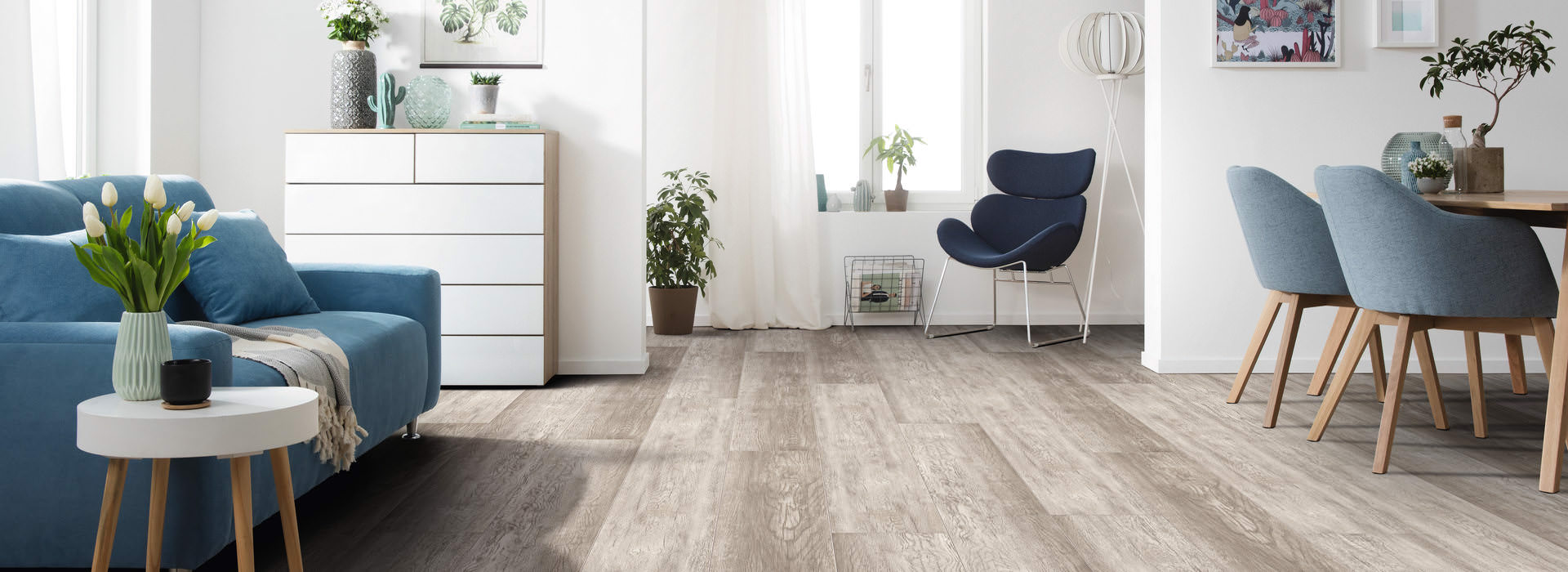 DISANO by HARO ClassicAqua Plank 1-Strip XL 4V Country Oak Grey* rustic brushed Top Connect