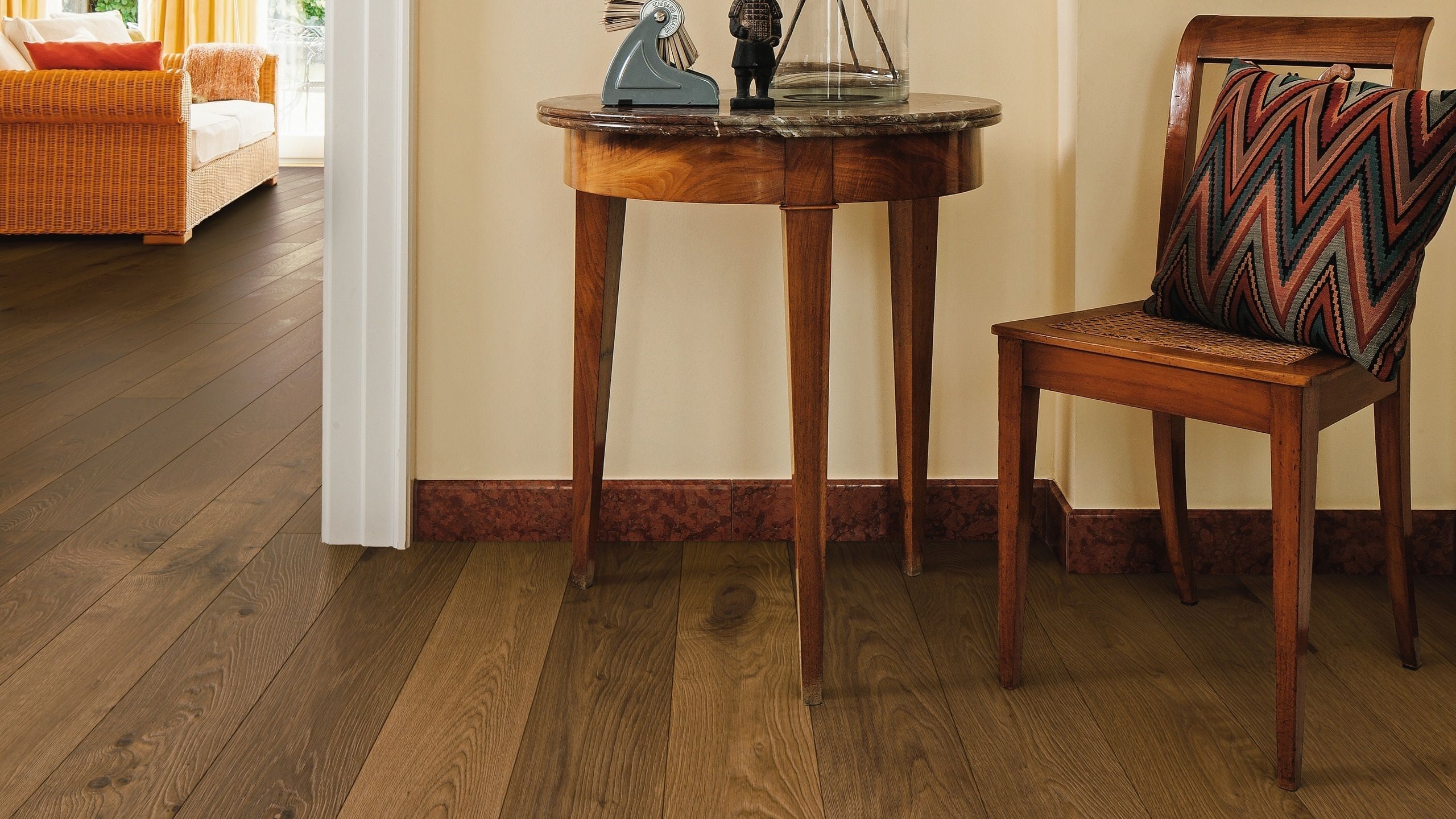 HARO PARQUET 4000 Plank 1-Strip 180 4V Smoked Oak Sauvage retro brushed naturaLin plus Top Connect