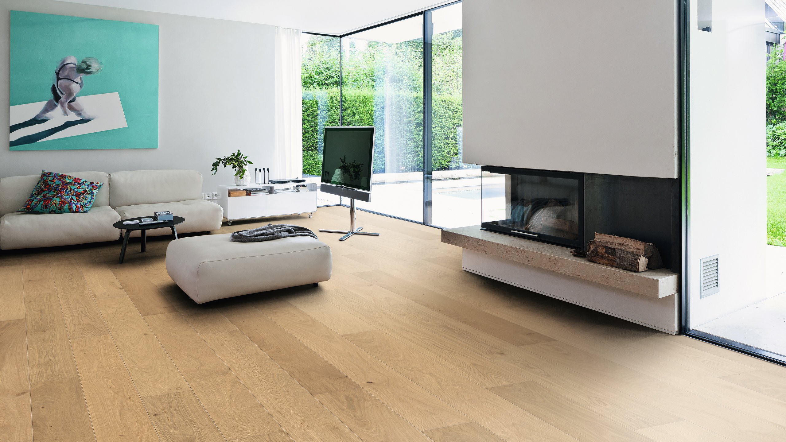 HARO PARQUET 4000 Plank 1-Strip 180 4V Oak Invisible Markant brushed naturaLin plus Top Connect