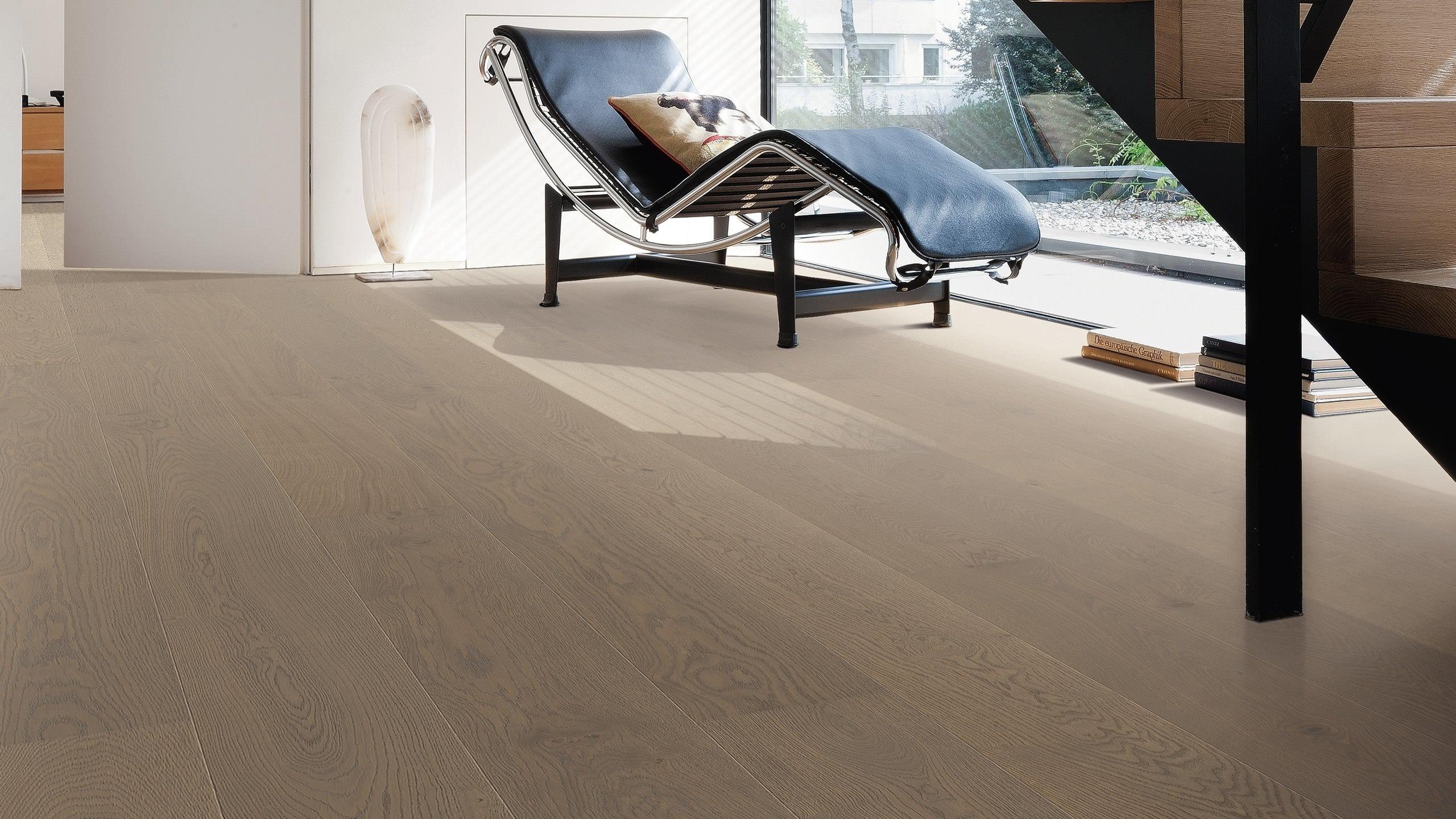 HARO PARQUET 4000 Plank 1-Strip 180 4V Oak Shell Grey Markant brushed naturaLin plus Top Connect