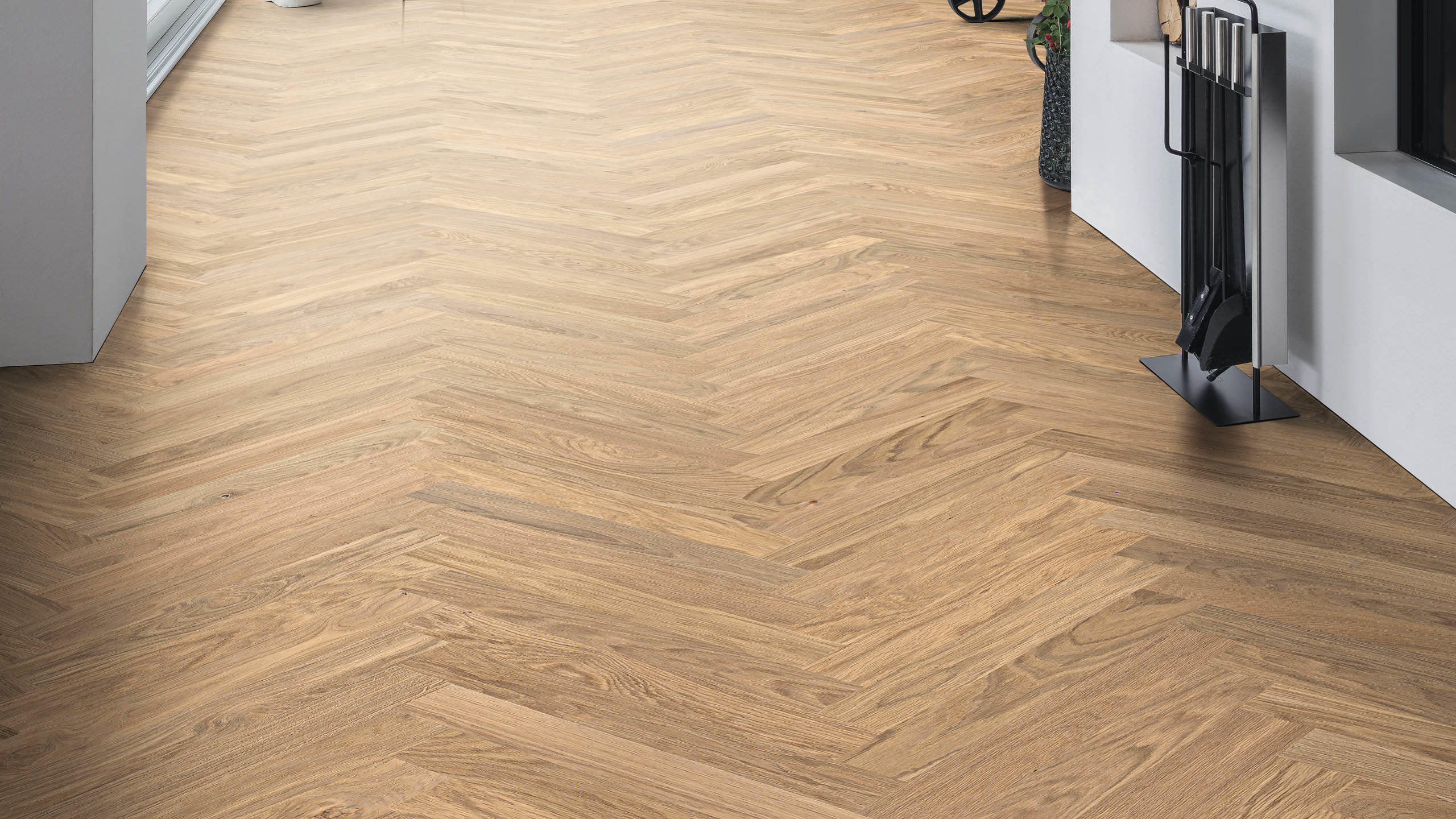 540151 Landhausdiele Prestige Eiche lichtweiß Markant strukturiert