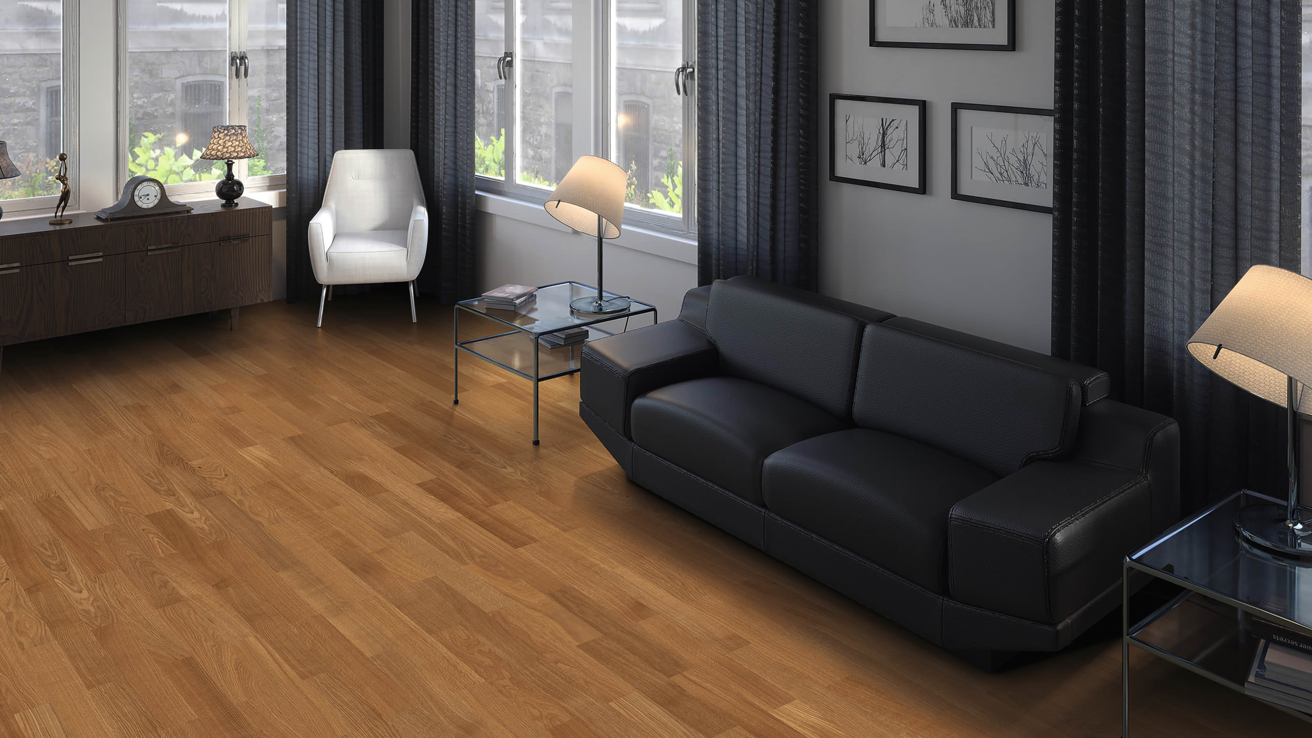 HARO PARQUET 4000 Strip Allegro Oak Trend brushed naturaLin plus Tongue and Groove