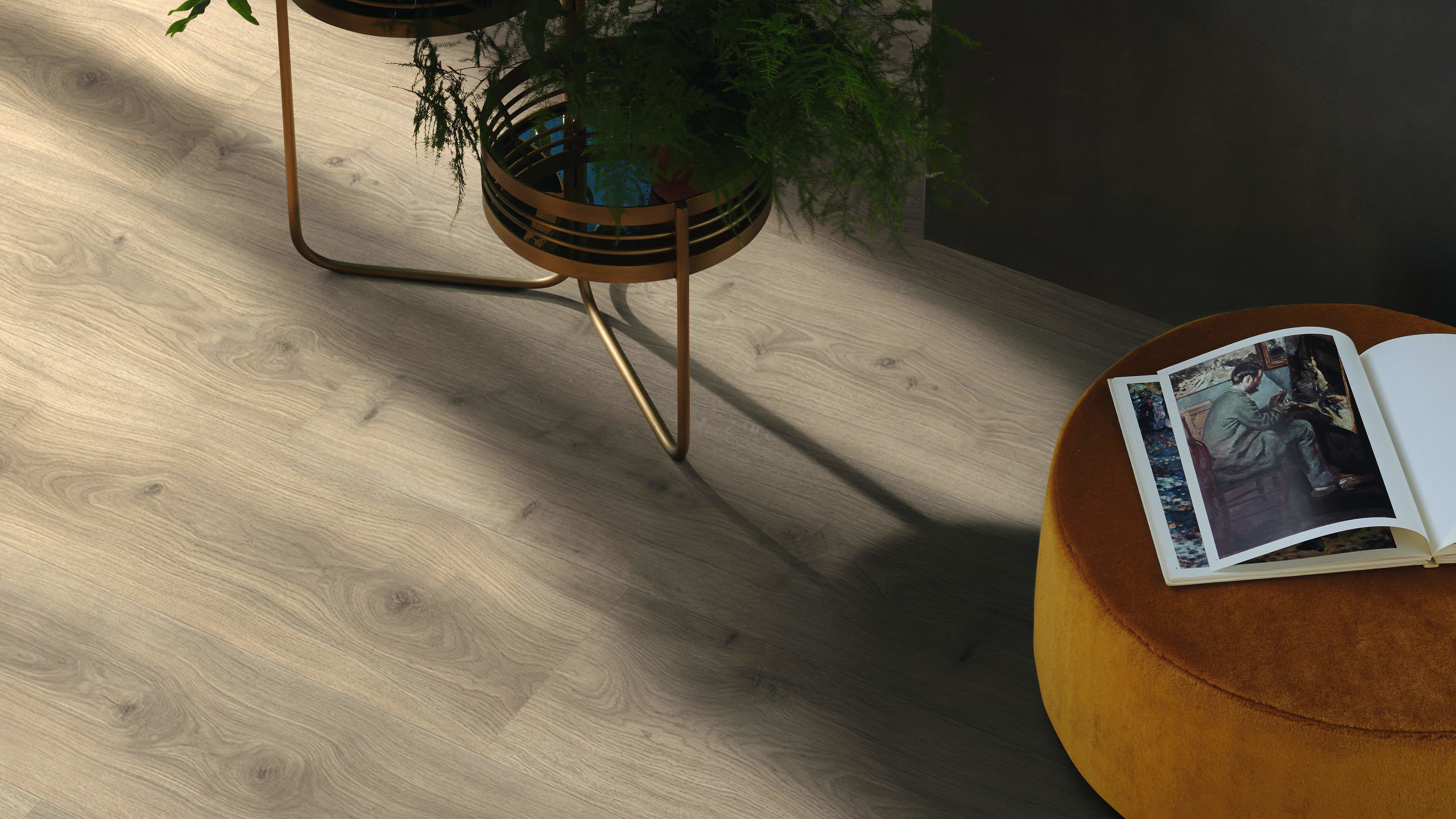 HARO Pavimento in laminato TRITTY 200 Aqua Gran Via 4B Rovere Emilia grigio velluto* authentic soft Top Connect