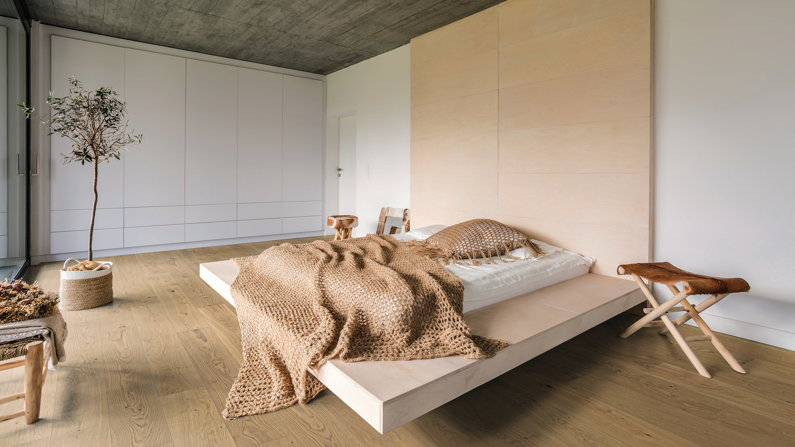HARO PARQUET 4000 Plank 1-Strip Plaza 240 4V Oak Invisible Markant brushed naturaDur Top Connect