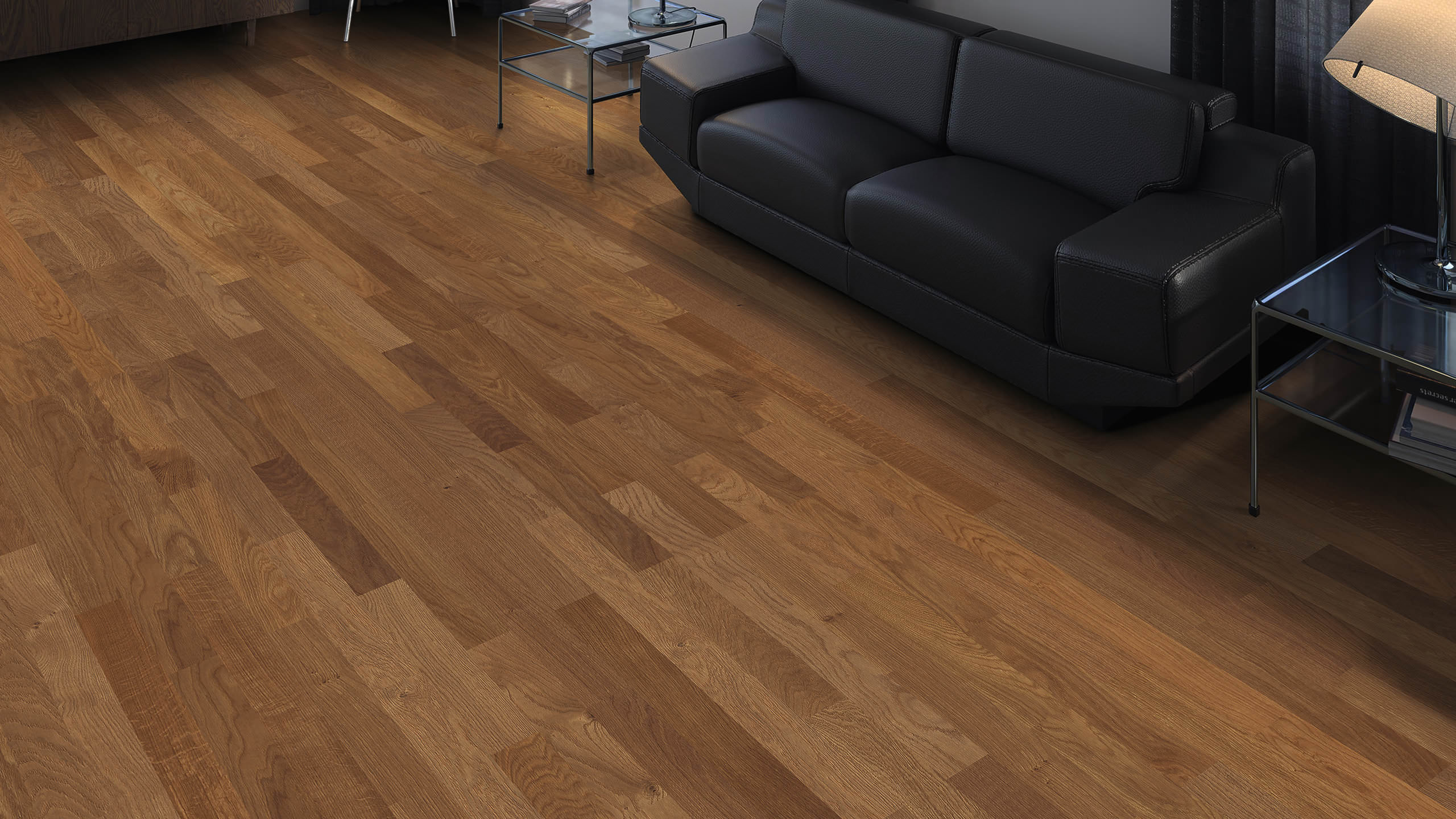 HARO PARQUET 4000 Strip Allegro Smoked Oak Naturale brushed naturaLin plus Tongue and Groove