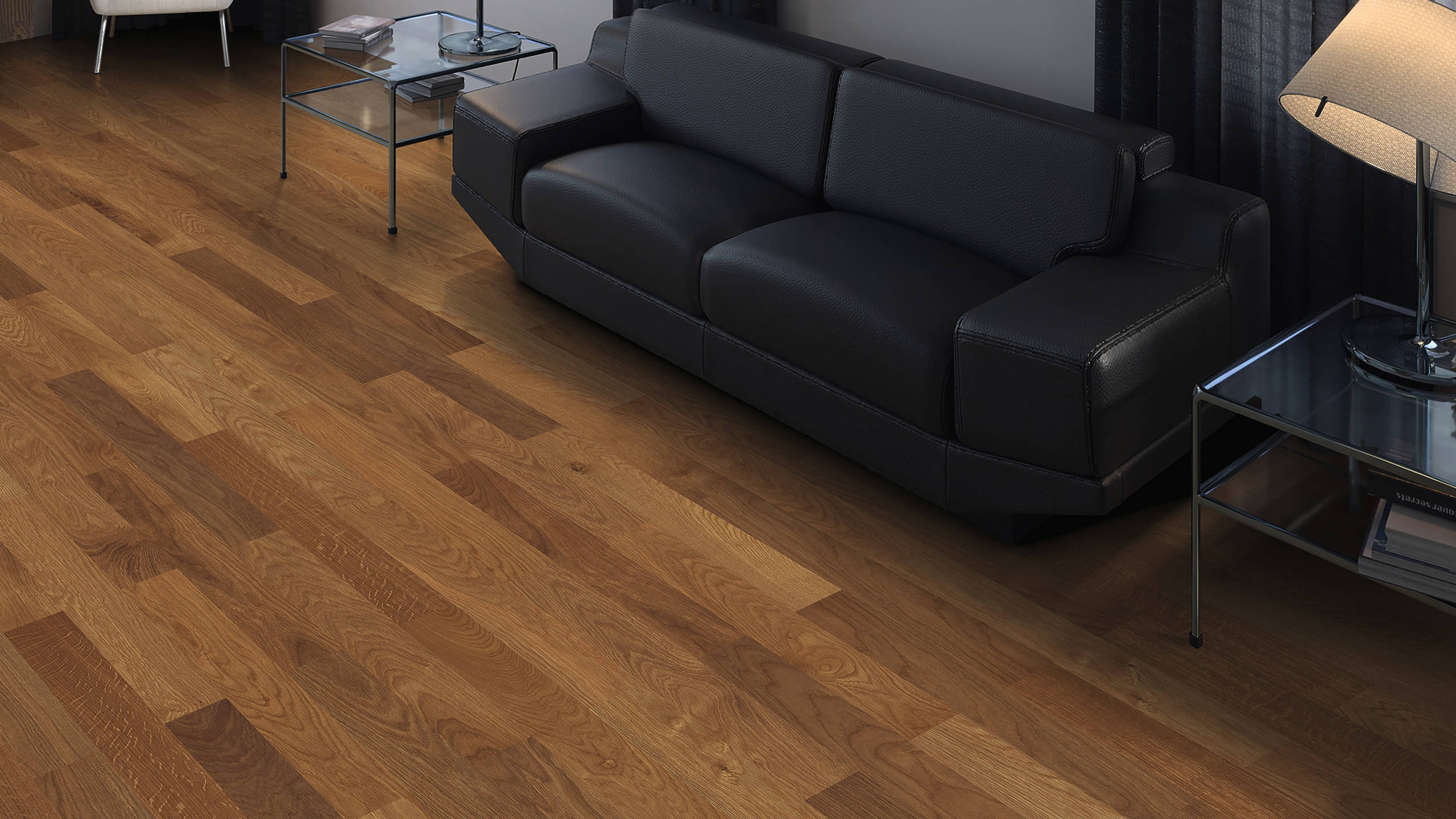 HARO PARQUET 4000 Strip Classico Smoked Oak Naturale brushed naturaLin plus Tongue and Groove