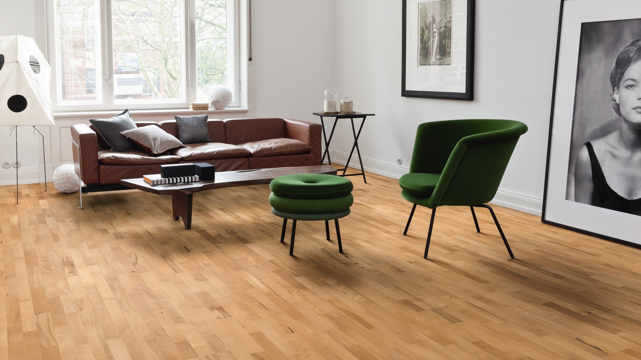 HARO PARQUET 2500 Longstrip Beech steamed Favorit naturaDur Top Connect