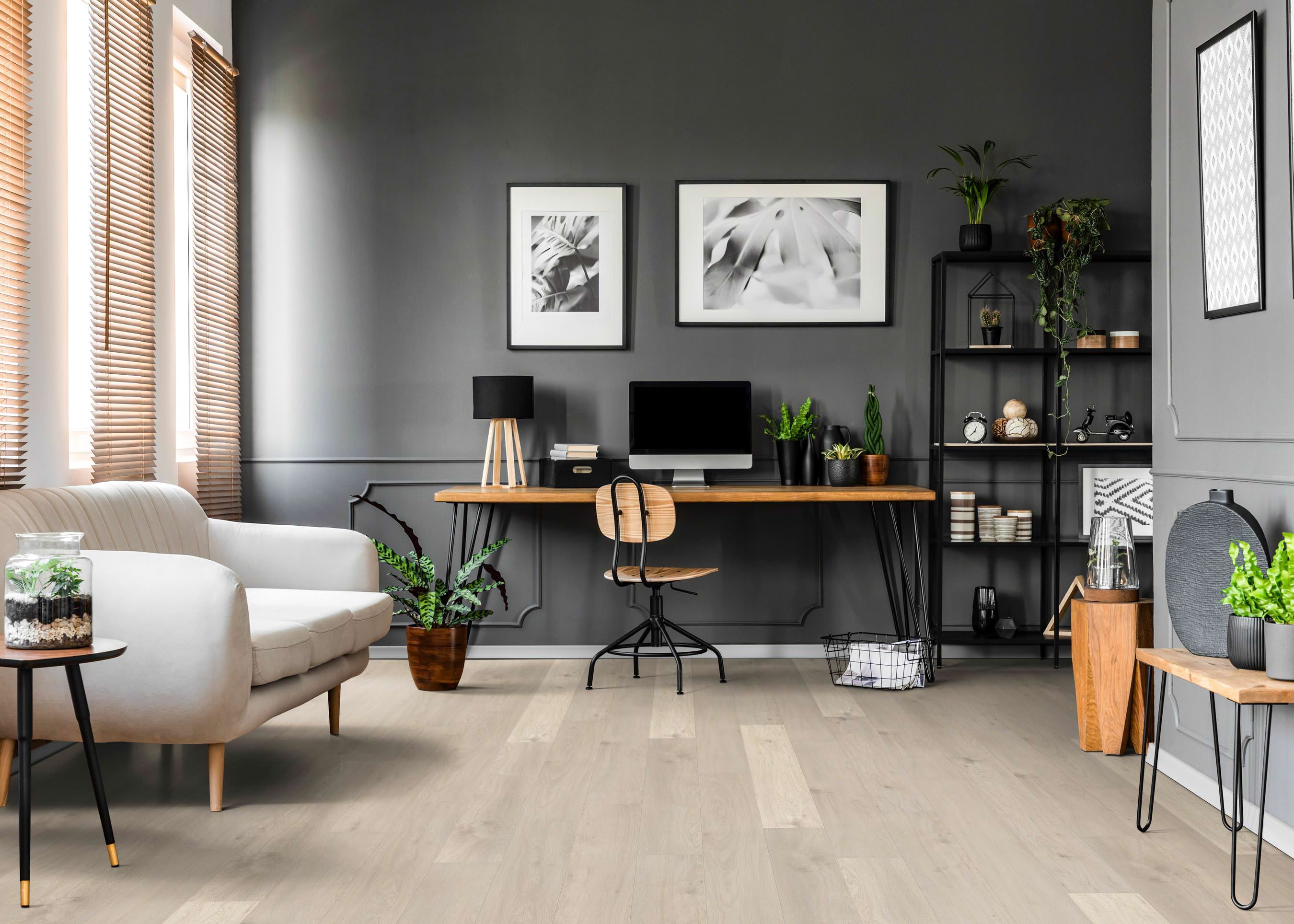 HARO Laminate Floor TRITTY 200 Aqua Plank 1-Strip 4V Oak Sicilia White* authentic matt Top Connect