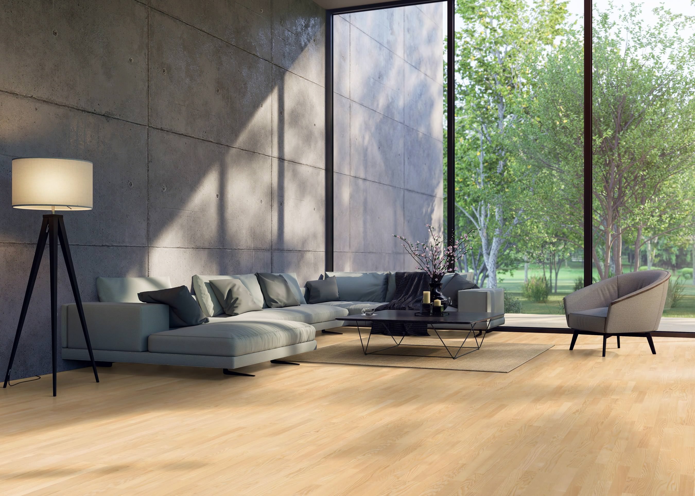 HARO PARQUET 4000 Longstrip Ash Trend brushed naturaDur Top Connect