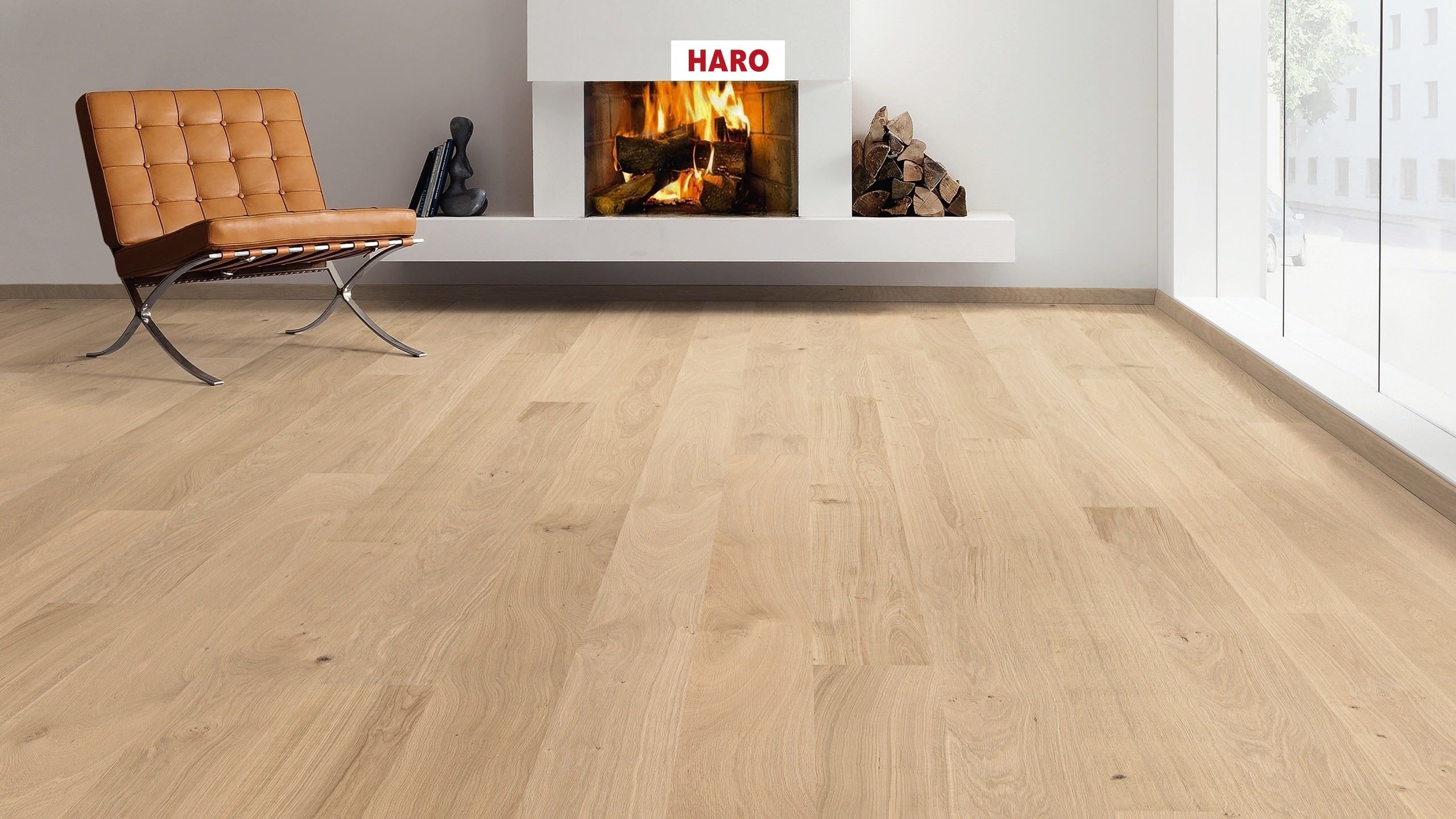 HARO PARQUET 4000 Plank 1-Strip 180 Oak Markant unfinished Top Connect