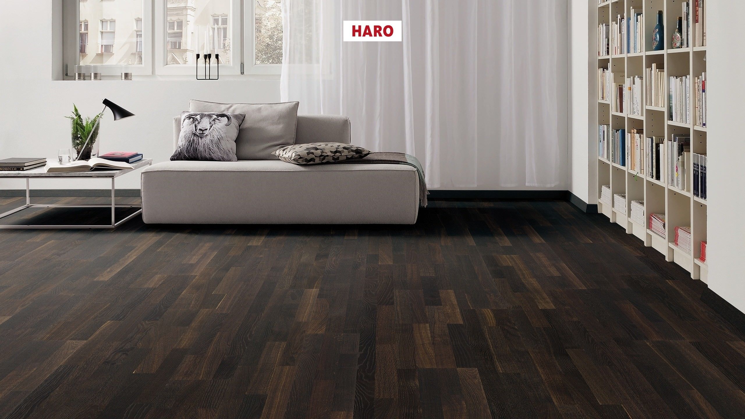 HARO PARQUET 4000 Longstrip African Oak Trend brushed naturaLin plus Top Connect