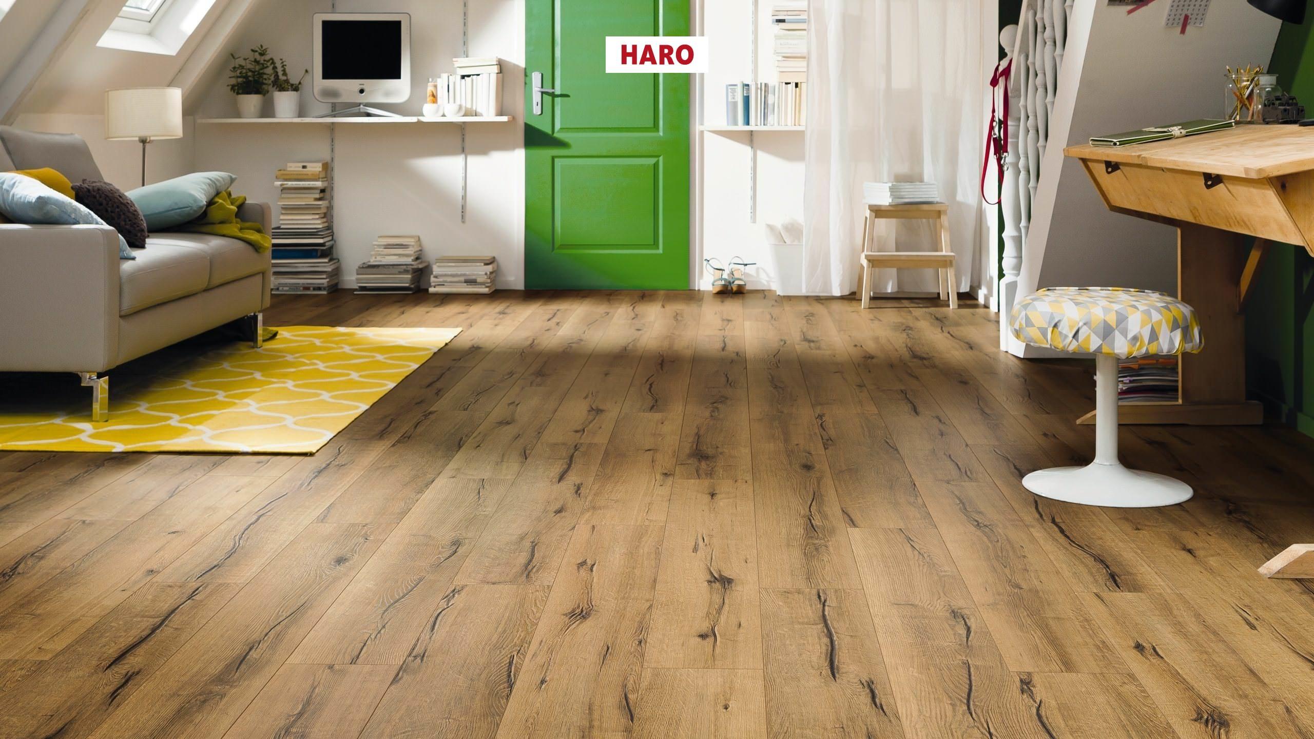 HARO Laminate Floor TRITTY 100 Plank 1-Strip 4V Oak Italica Nature* authentic Top Connect