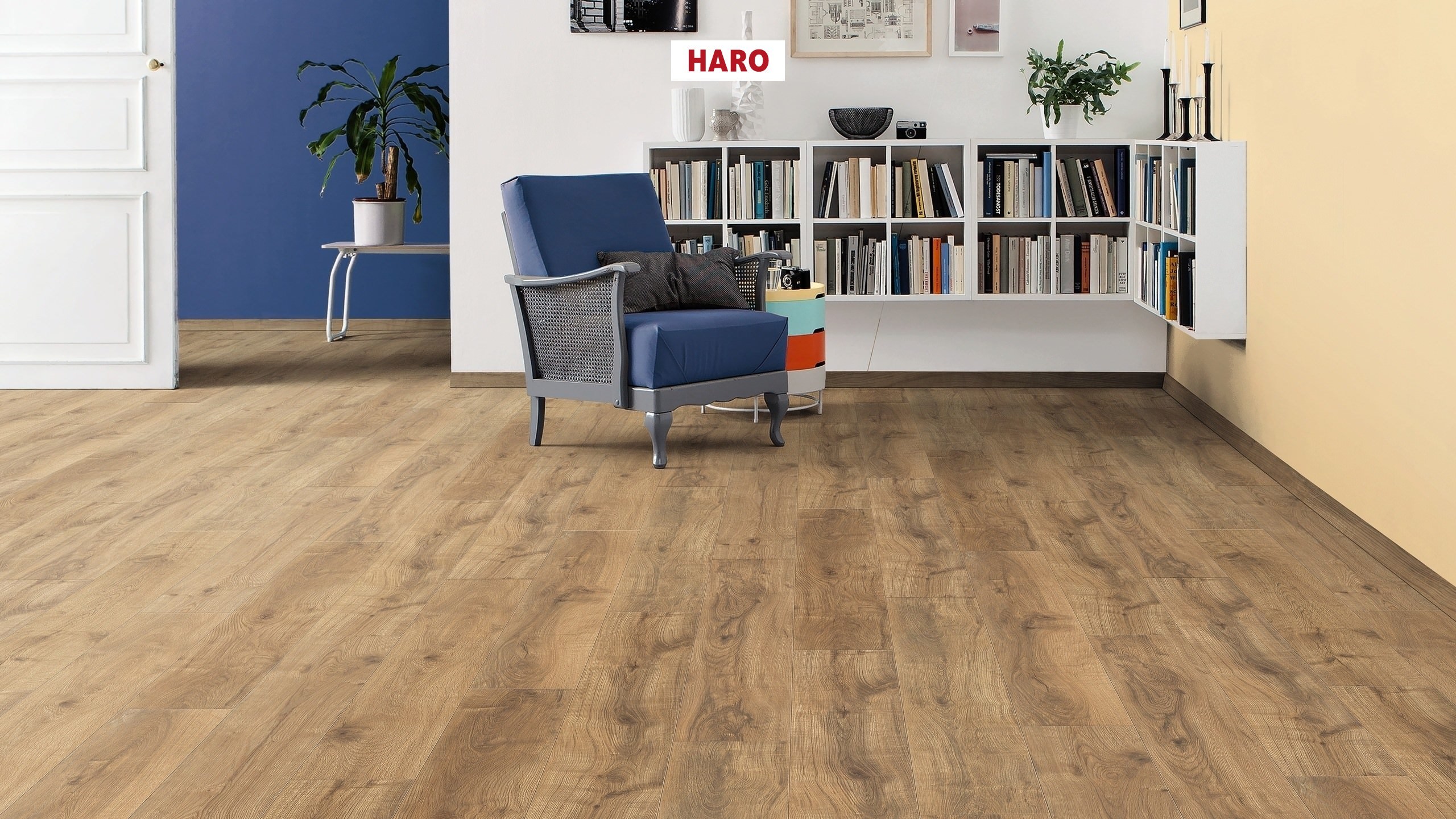 HARO Laminate Floor TRITTY 90 Plank 1-Strip 4V Oak Terana* soft matt Silent CT Top Connect