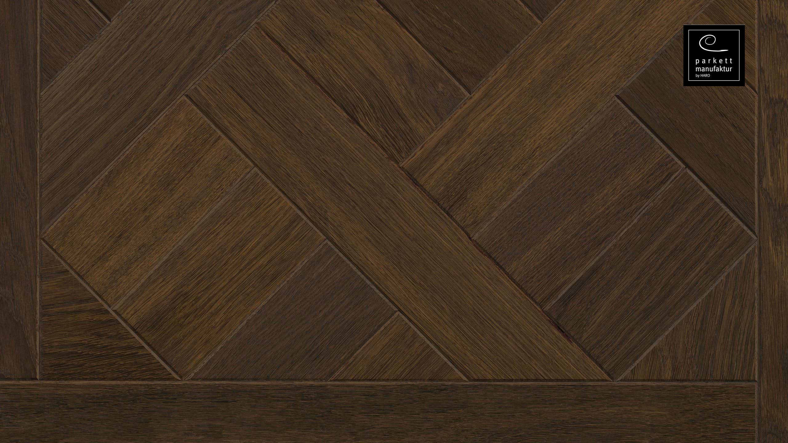 parkettmanufaktur by HARO 18 mm Tiles Basket 4V Smoked Oak oleovera Tongue and Groove