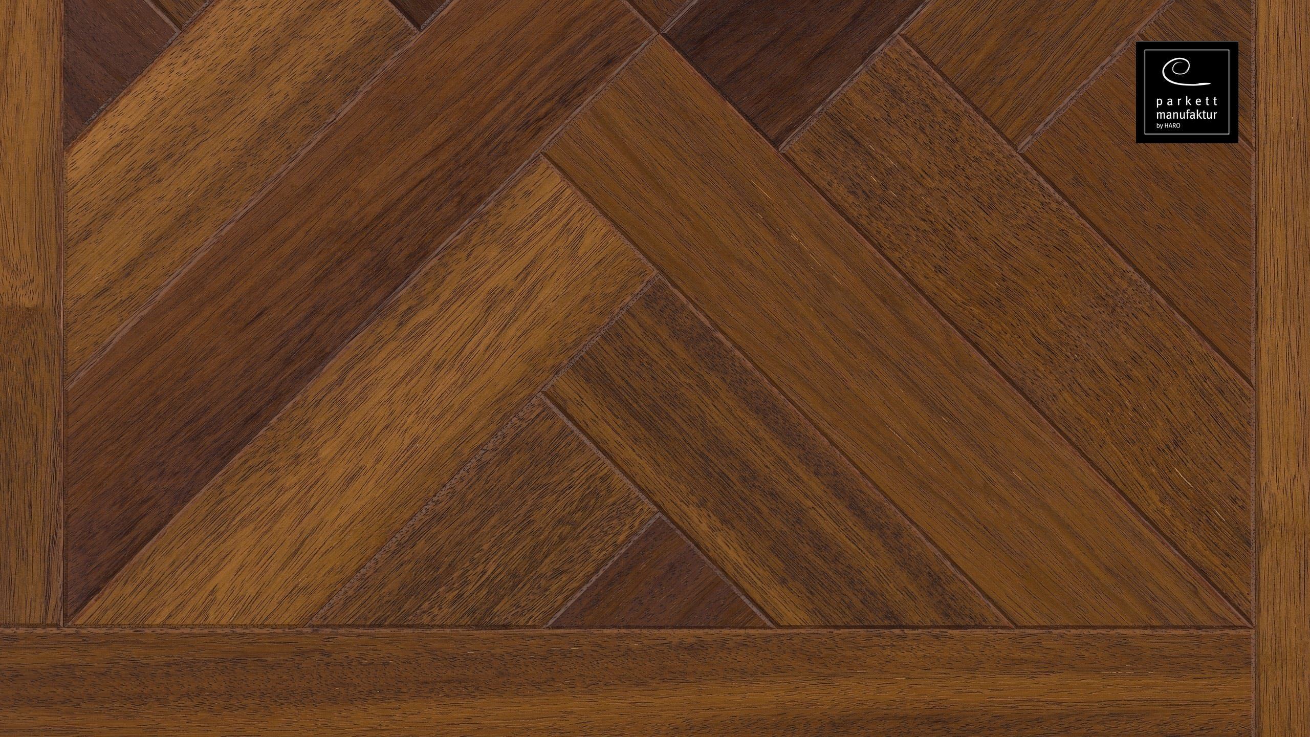 parkettmanufaktur by HARO 18 mm Tiles St. Andrew 4V Merbau oleovera Tongue and Groove