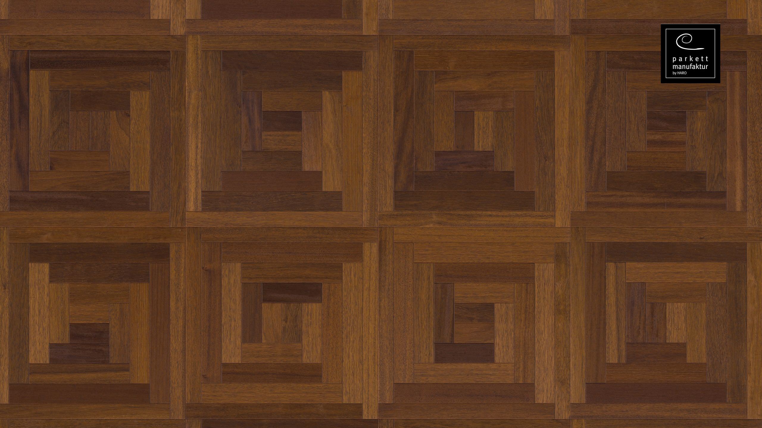 parkettmanufaktur by HARO 18 mm Tiles Loop 4V Merbau oleovera Tongue and Groove