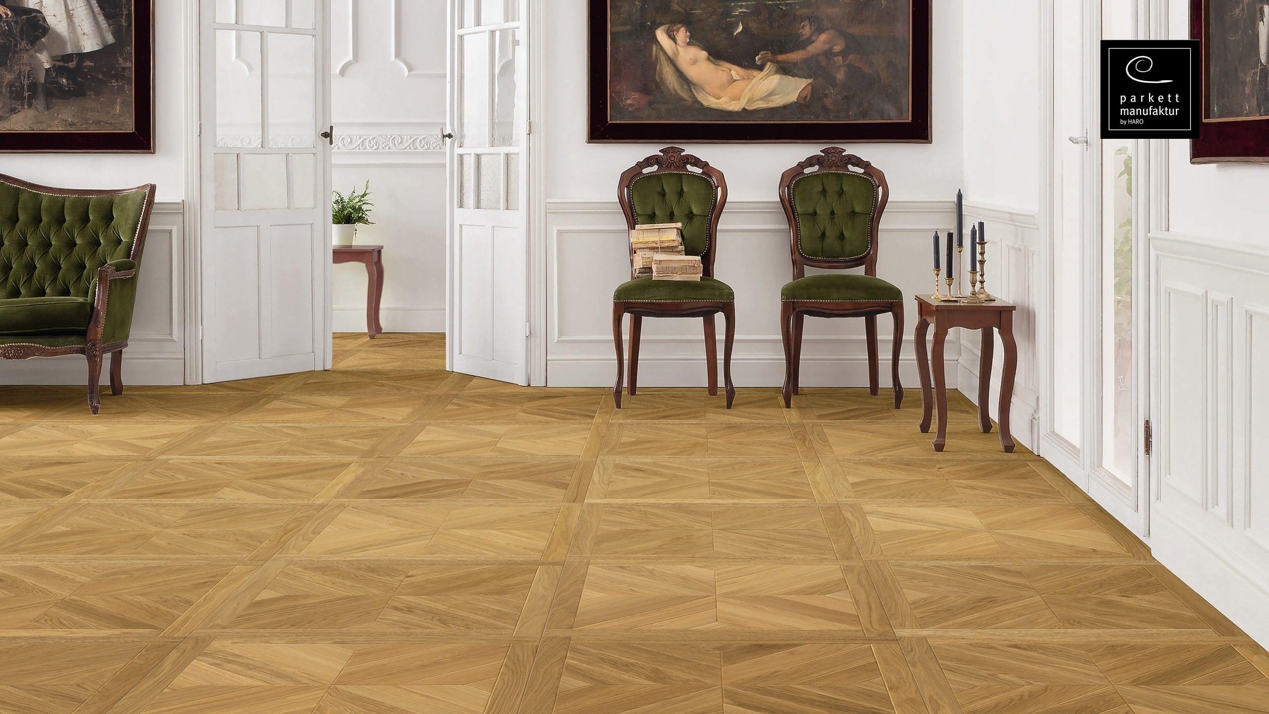 parkettmanufaktur by HARO 18 mm Tiles Central 4V Oak oleovera Tongue and Groove