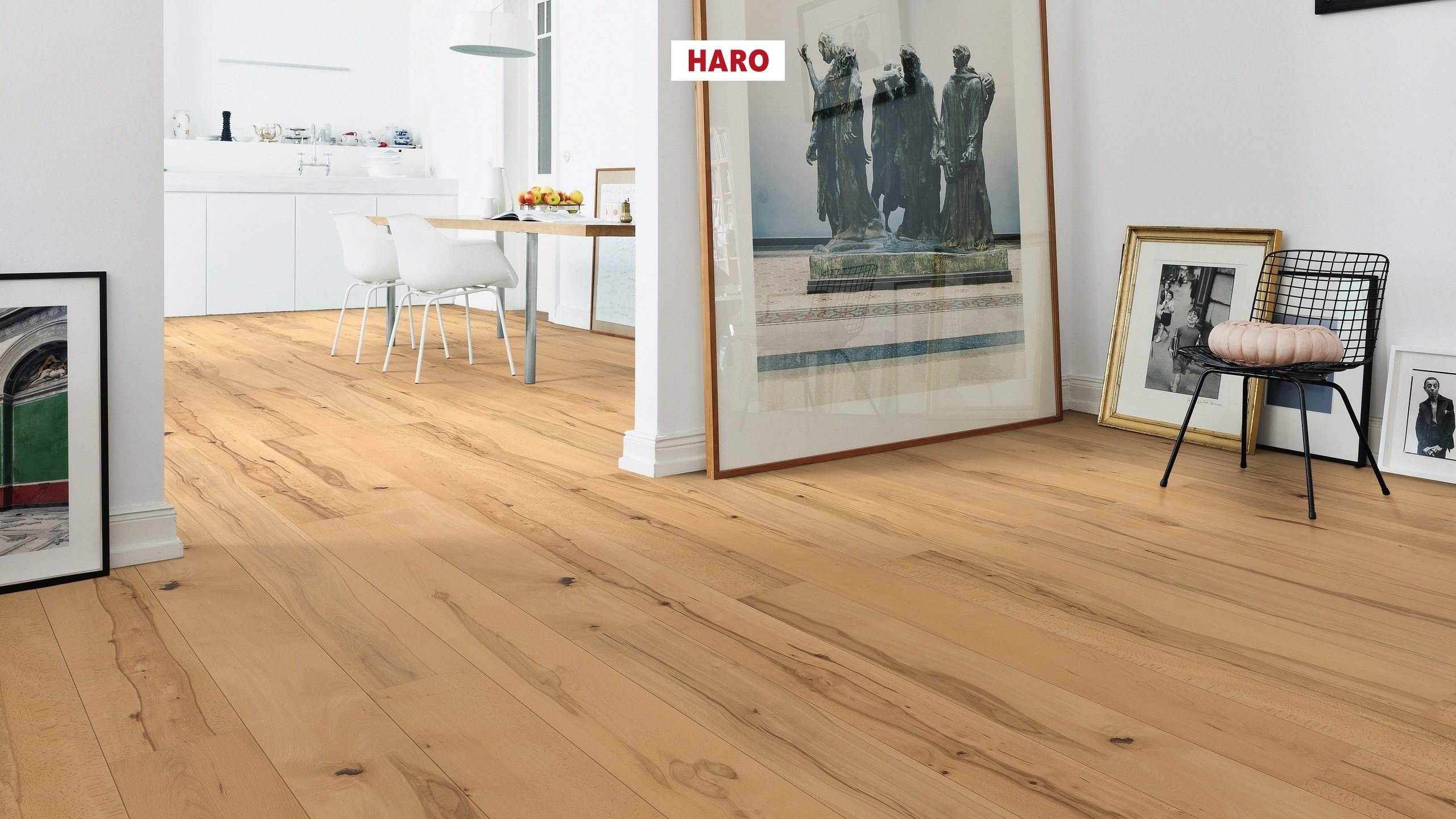 HARO PARQUET 4000 Plank 1-Strip 180 2V Beech steamed Universal naturaDur Top Connect