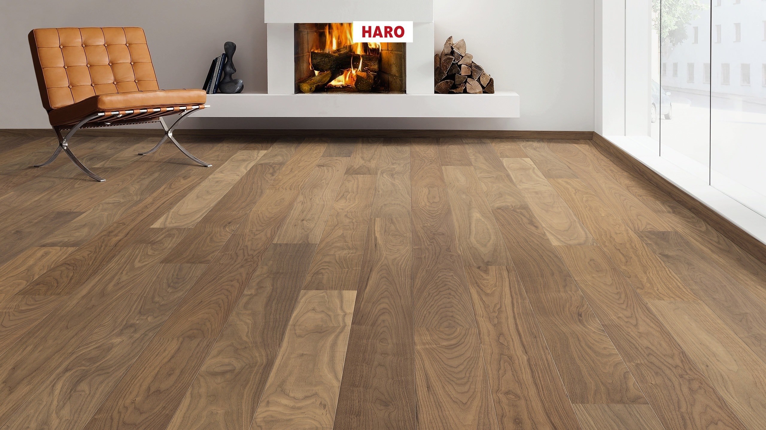 HARO PARQUET 4000 Plank 1-Strip 180 2V American Walnut Markant naturaDur Top Connect