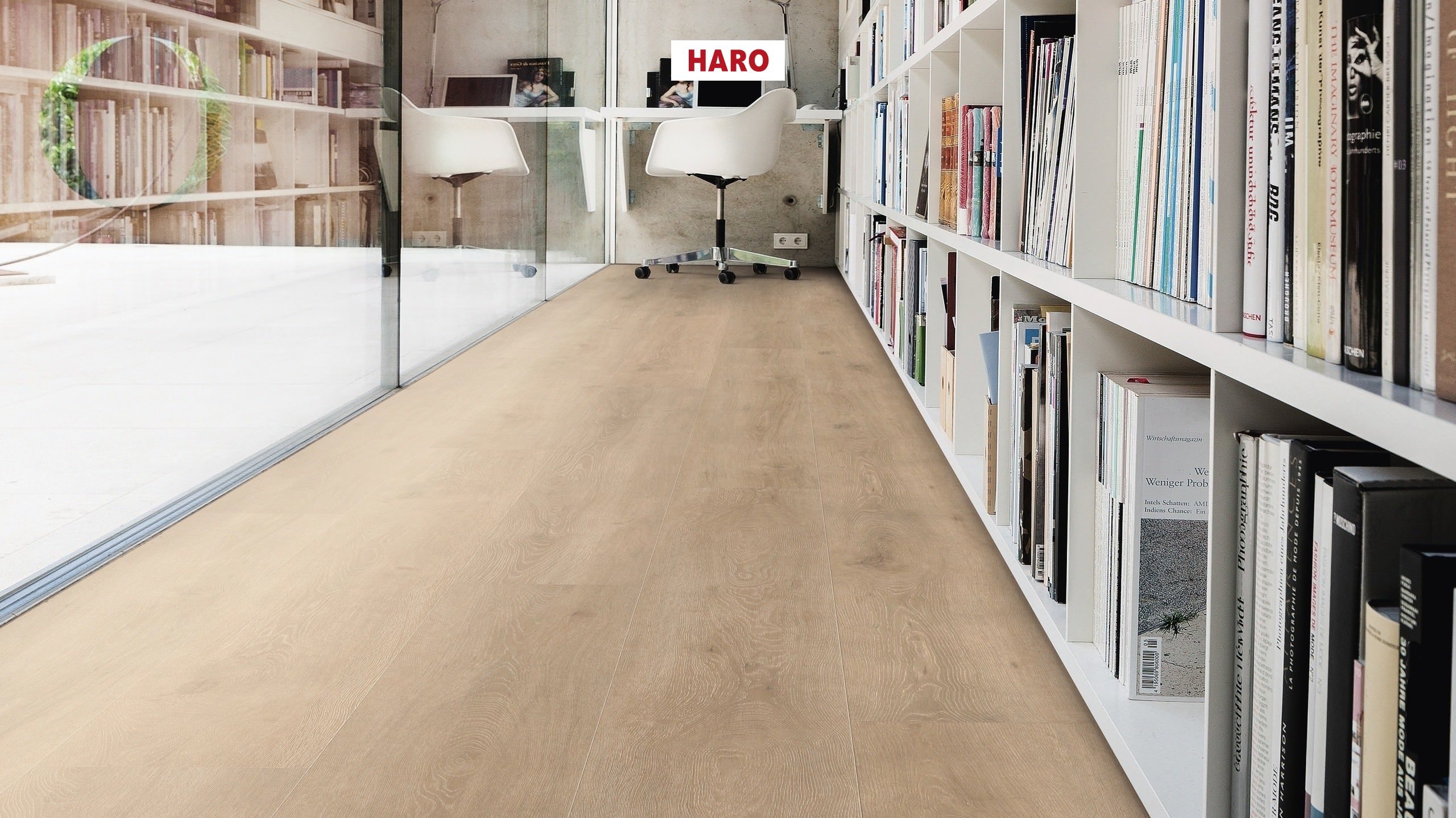 HARO Laminate Floor TRITTY 100 Gran Via 4V Oak Veneto Crema* authentic matt Silent Pro Top Connect