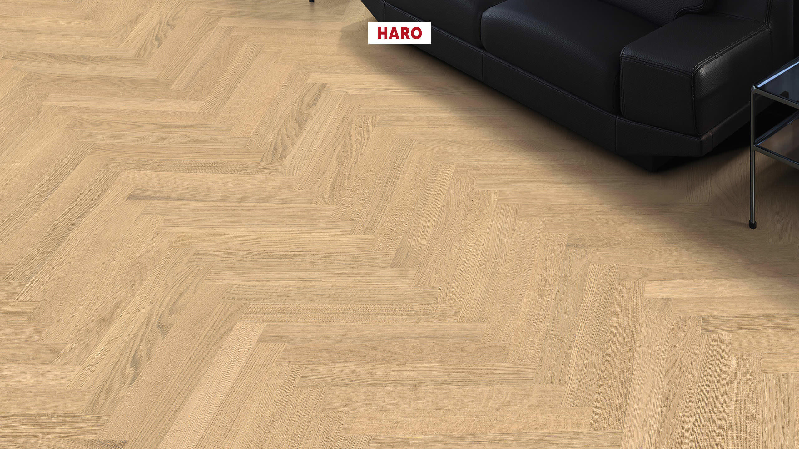 HARO PARQUET 4000 Strip Allegro Oak Invisible Trend brushed naturaDur Tongue and Groove