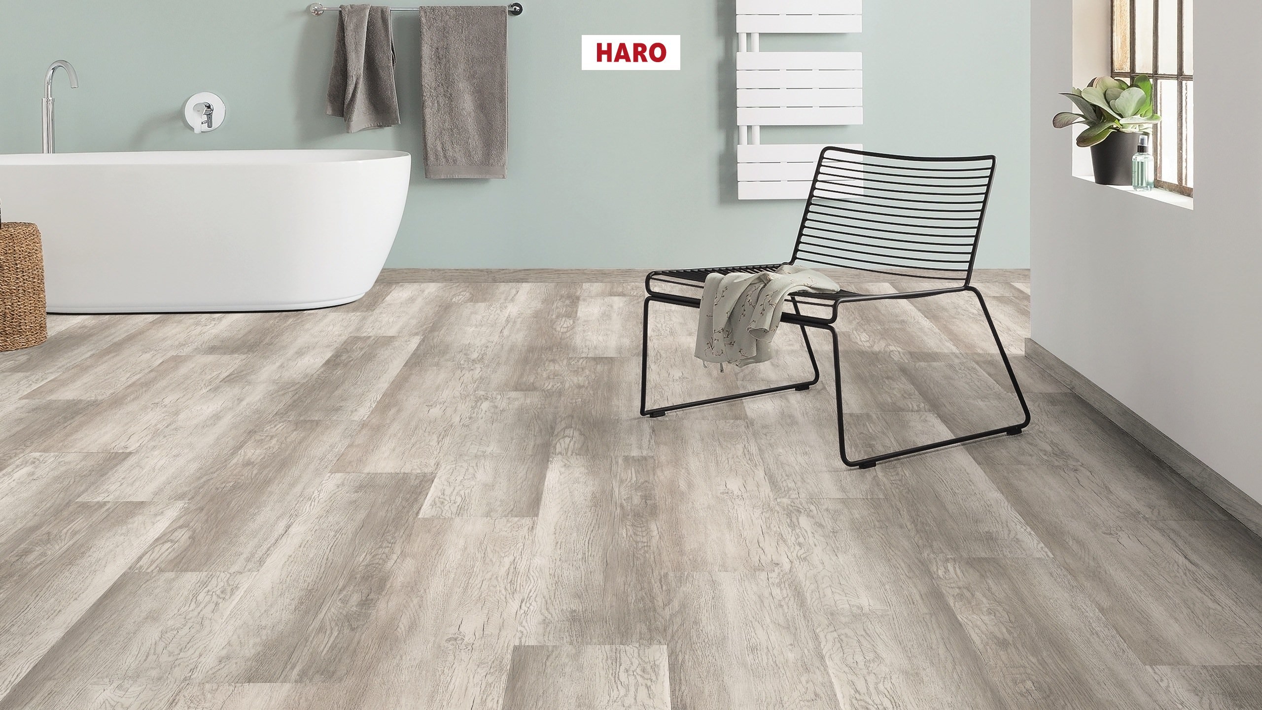 DISANO by HARO Saphir Plank 1-Strip 4VM Country Oak Grey* rustic textured Top Connect