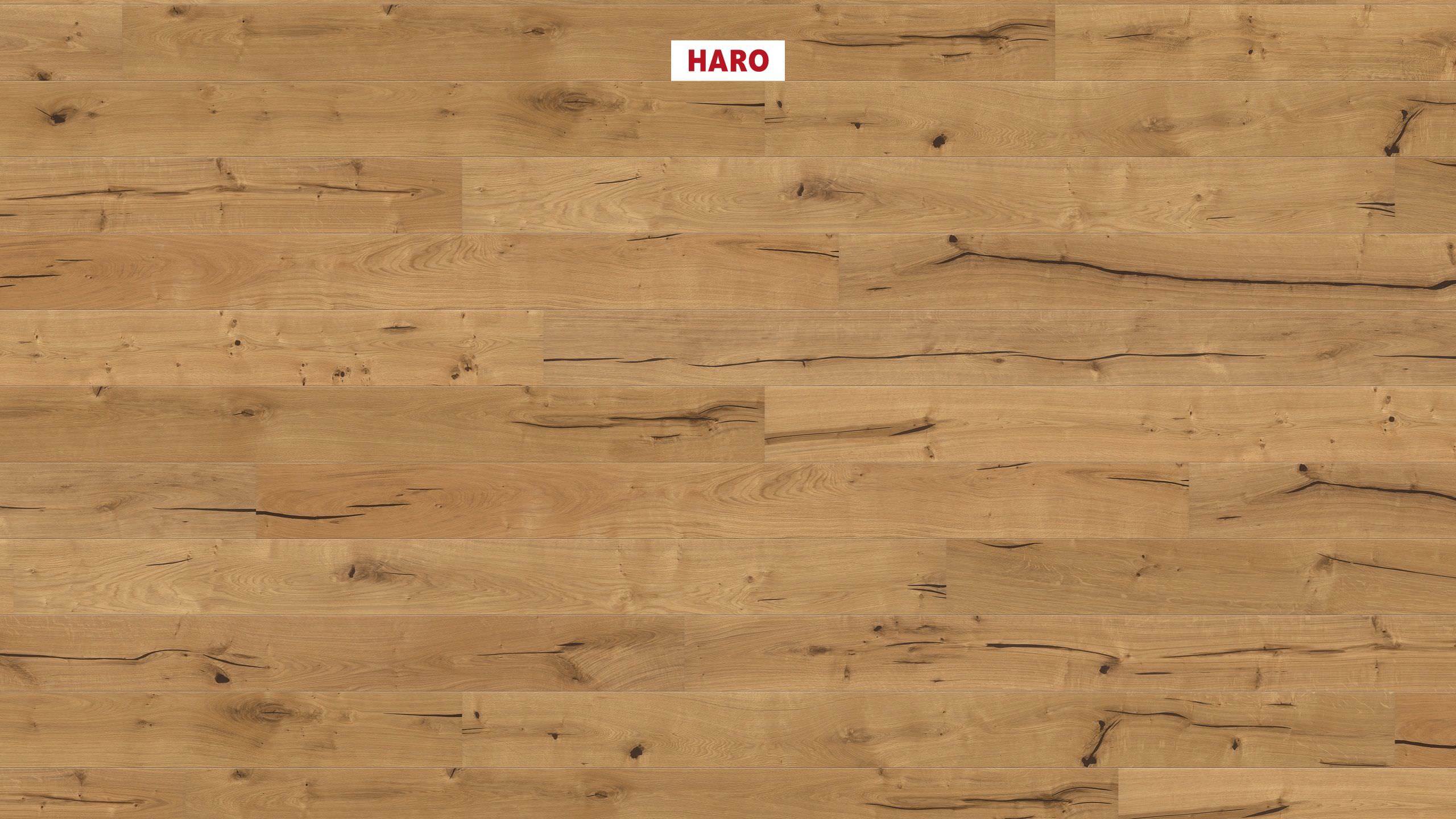 HARO PARQUET 3500 HDF Plank 1-Strip 2V Oak Alabama brushed naturaLin plus Top Connect